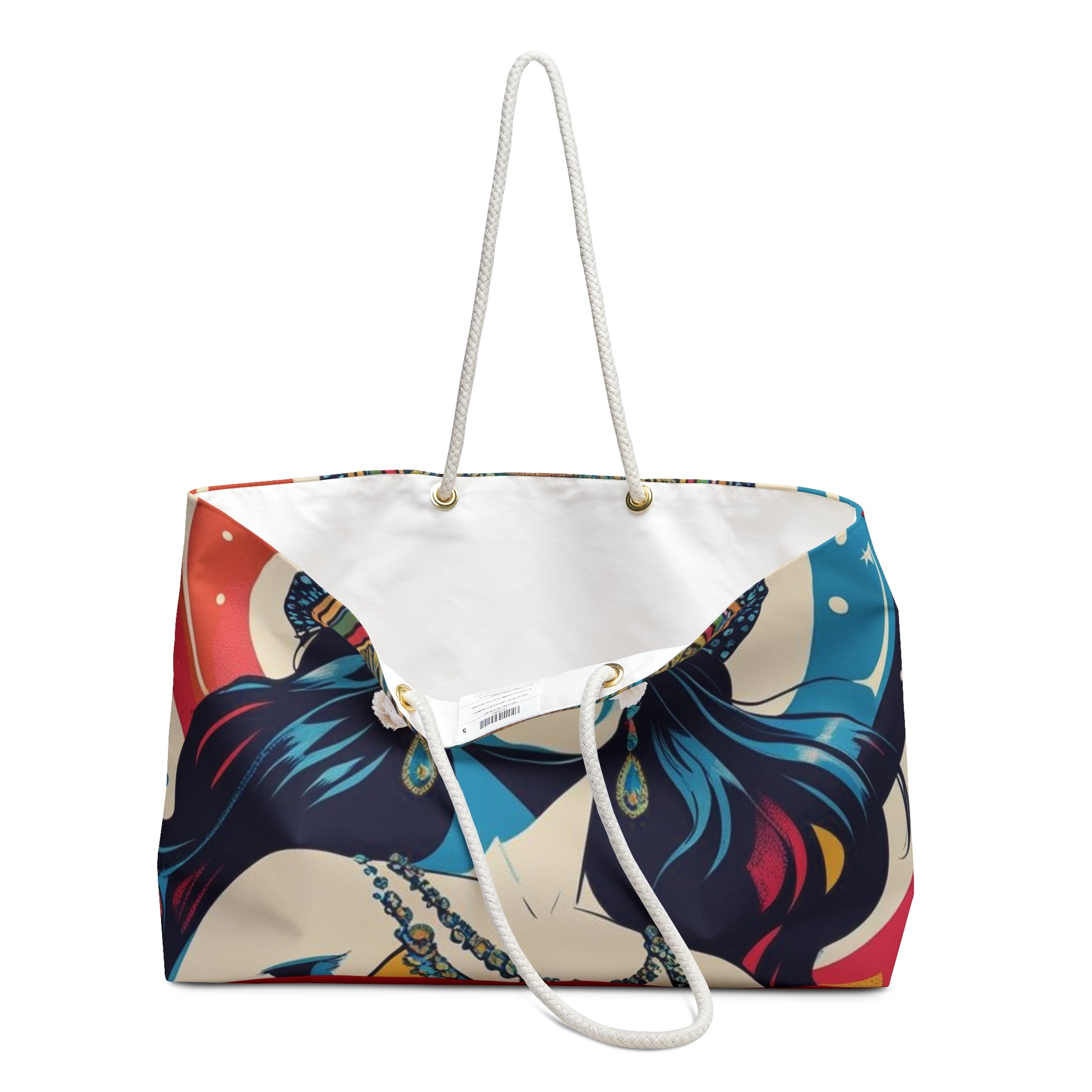 Bohemian Weekender Bag: Vibrant Travel Tote, Beach Bag, Yoga Bag, Weekend Getaway, Festival Essential, Stylish Carryall