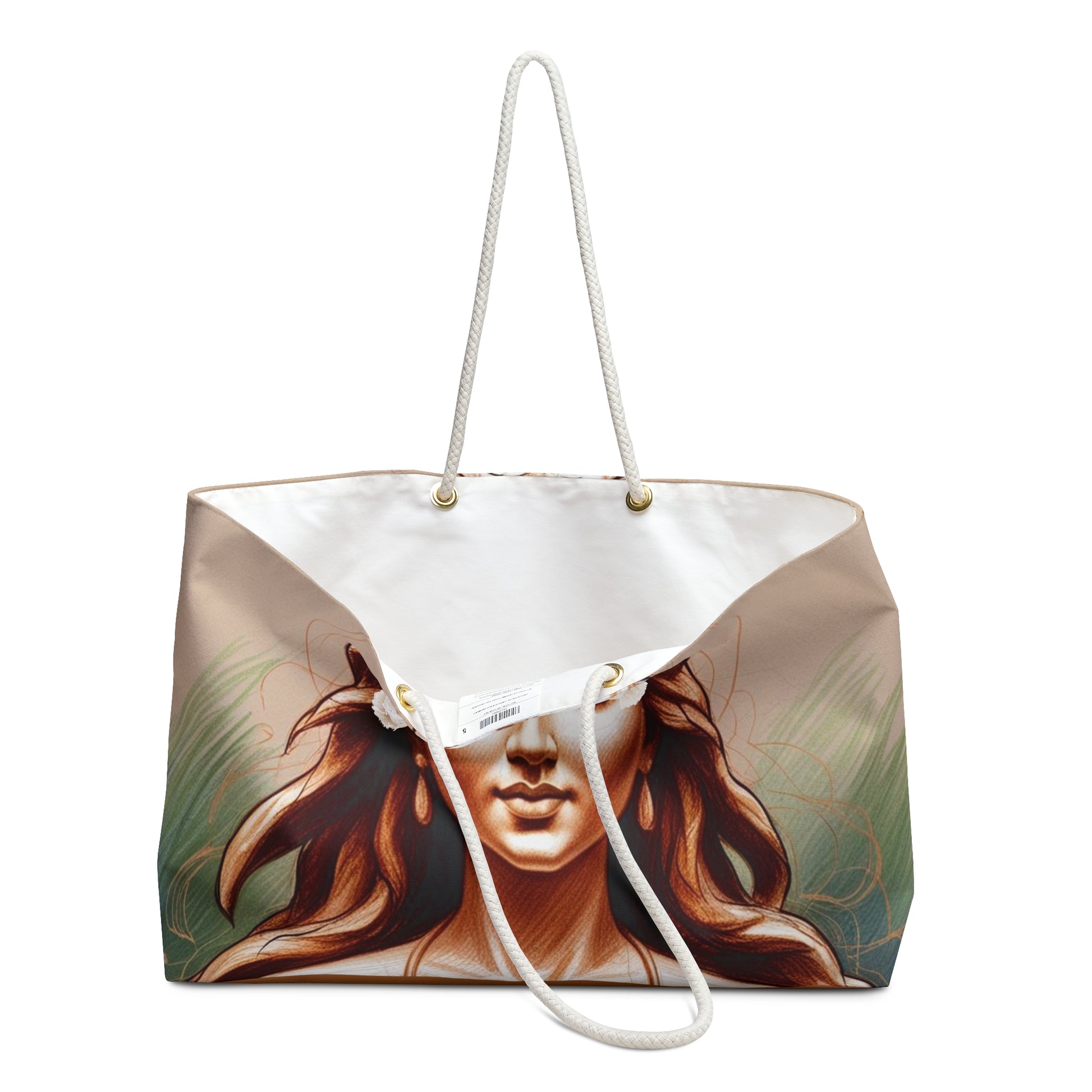 Meditation Weekender Bag in Boho Style, Yoga Retreat Tote, Travel Gym Bag, Spiritual Gift, Eco-Friendly Weekend Escape Bag