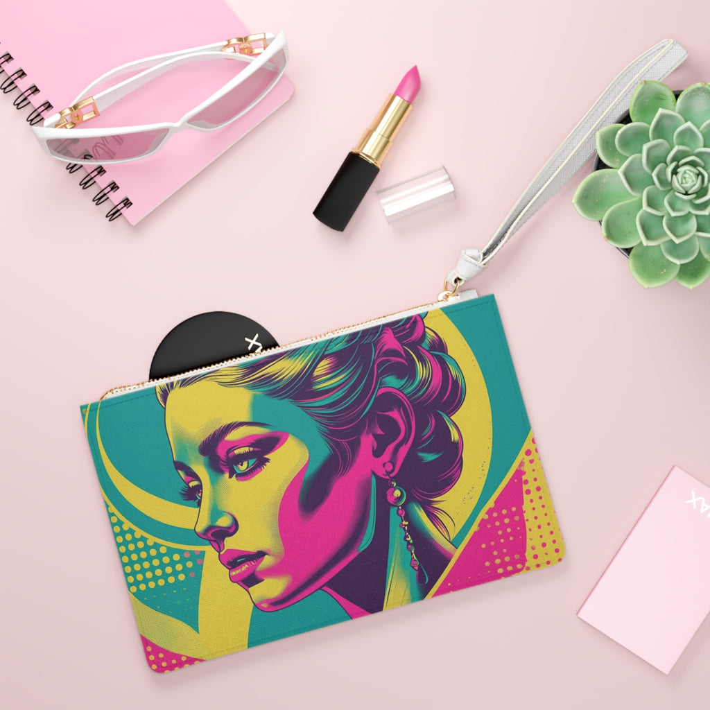 Vibrant Art Clutch Bag - Stylish Purse, Tote Bag for Night Out, Fashion Accessory, Unique Gift for Her, Statement Piece
