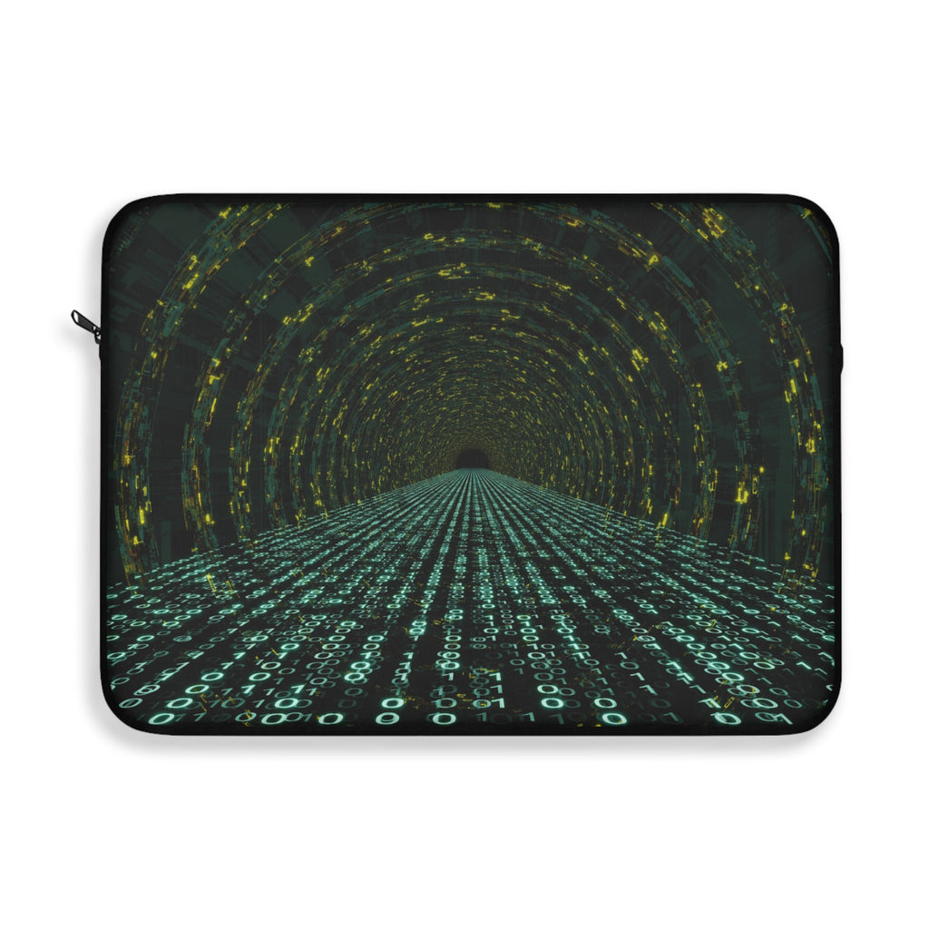 Cyber Tunnel Laptop Sleeve, Tech Accessory for Gamers, Gift for Programmers, Computer Bag, Stylish Protection for Laptops