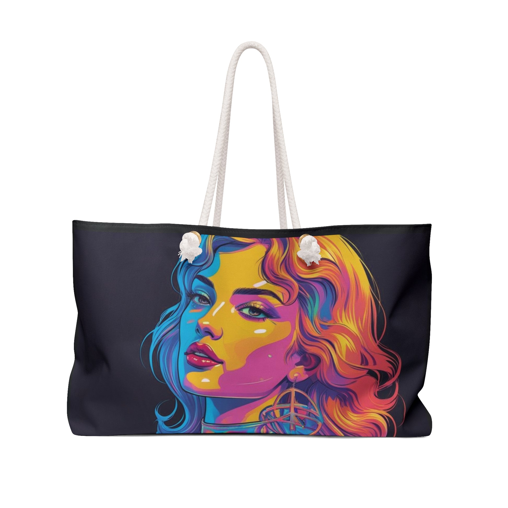 Vibrant Art Weekender Bag | Colorful Tote for Travel, Beach, Gym, Weekend Getaways, Stylish Gift