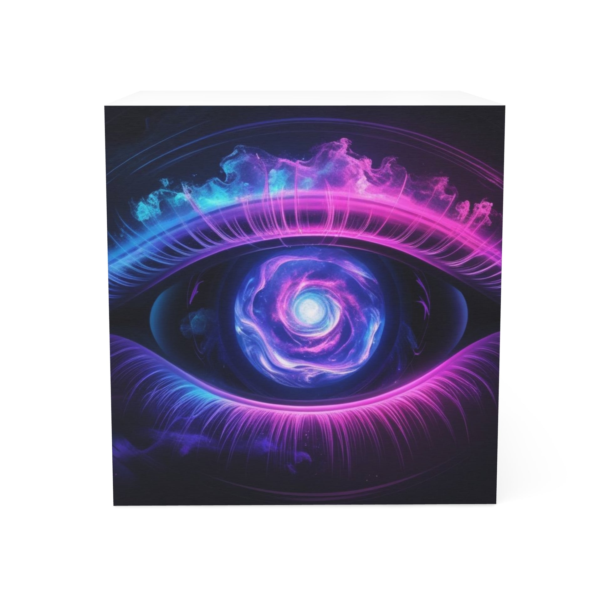 Cosmic Eye Note Cube | Artistic Desk Decor, Sticky Notes for Planning, Office Supplies, Gift for Students, Creative Workspace