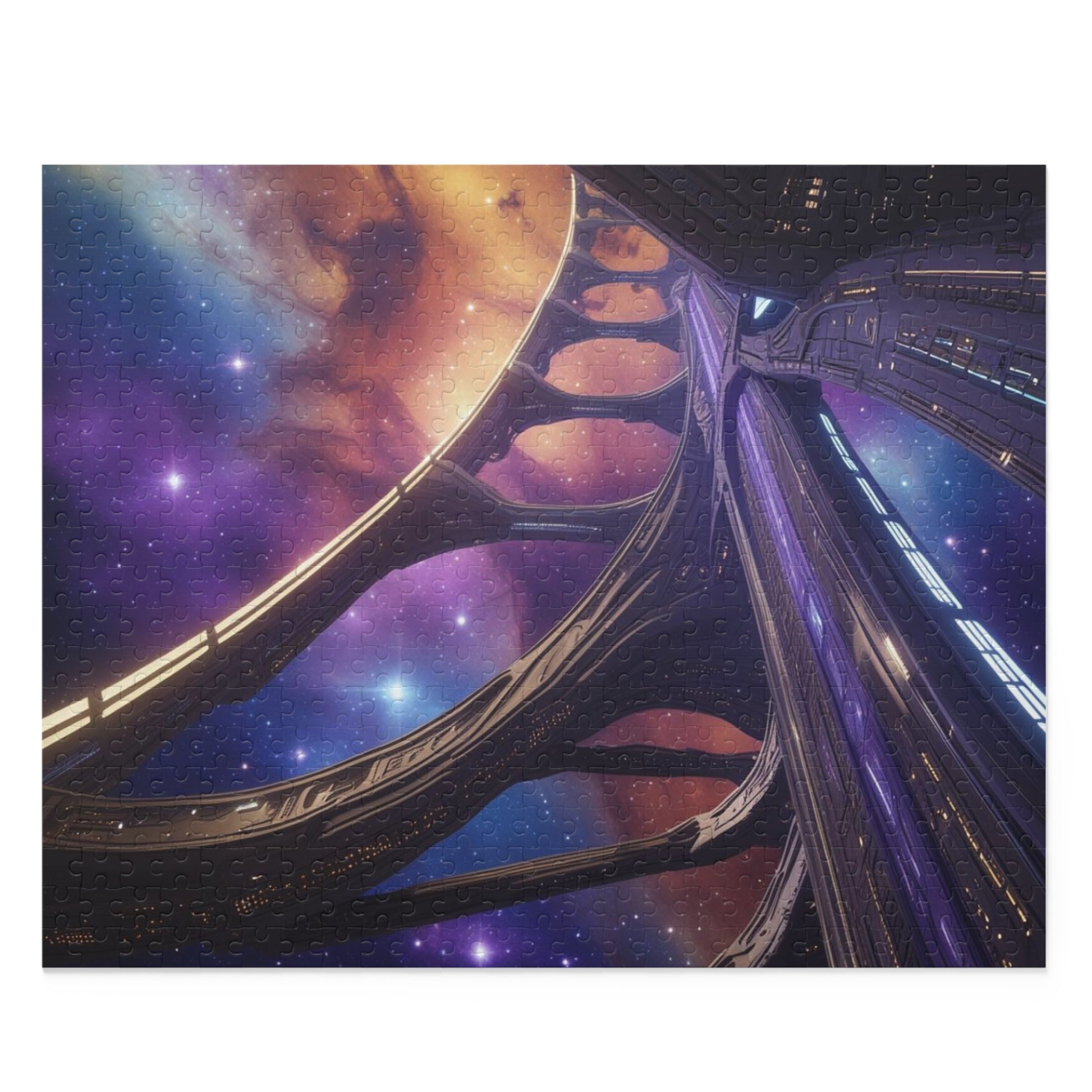 Galactic Dreams Puzzle | 120/252/500-Piece Puzzle, Cosmic Jigsaw, Space Theme Decor, Unique Gift, Family Activity