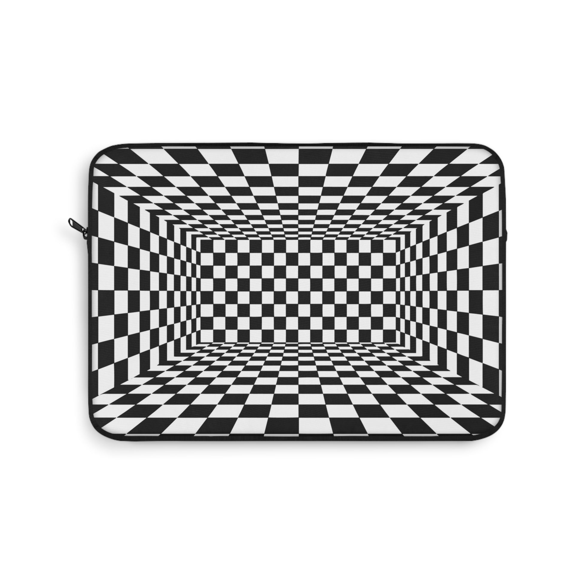 Checkered Pattern Laptop Sleeve | Artistic Tech Bag, Computer Case, Gift for Students, Gamer Accessories, Office Supplies