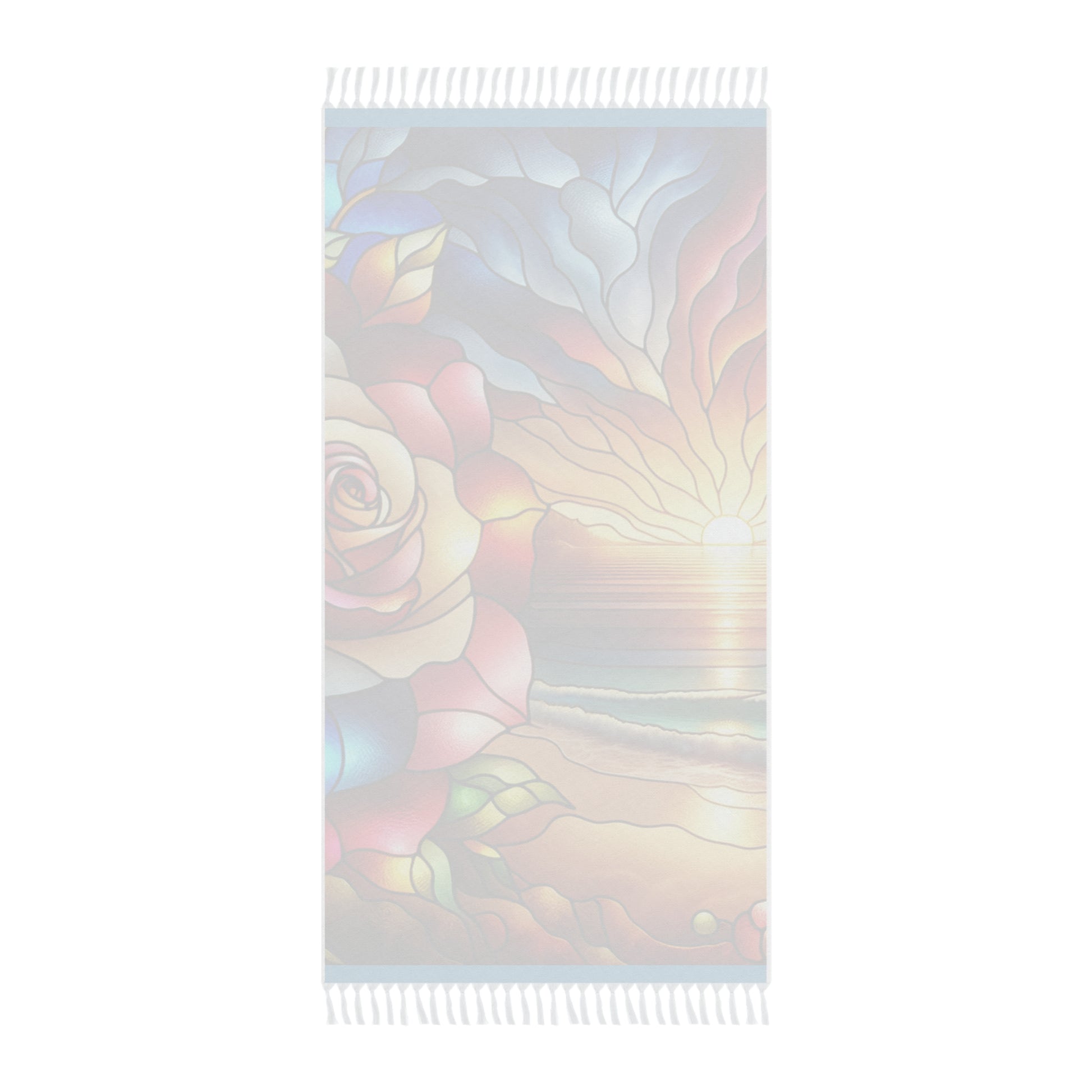 Boho Beach Towel | Vibrant Floral Sunset Print | Perfect for Summer, Beach Days, Pool Parties, Picnics, Vacation