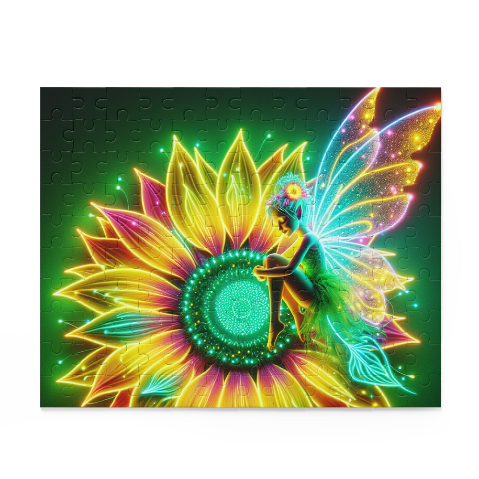 Glow-in-the-Dark Fairy Puzzle | 120, 252, 500-Piece | Vibrant, Magical Decor, Gift for All Ages, Family Fun, Puzzle Night