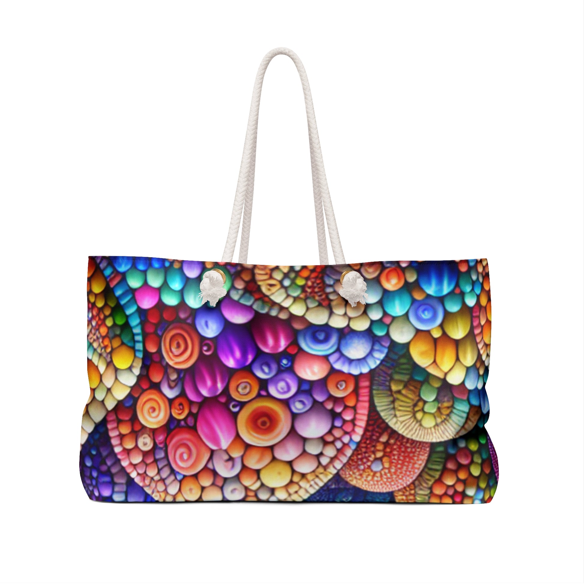 Vibrant Mosaic Clown Fish-Themed Weekender Bag | Colorful Travel Tote, Beach Bag, Weekend Getaway, Summer Accessory, Gift for Him/Her