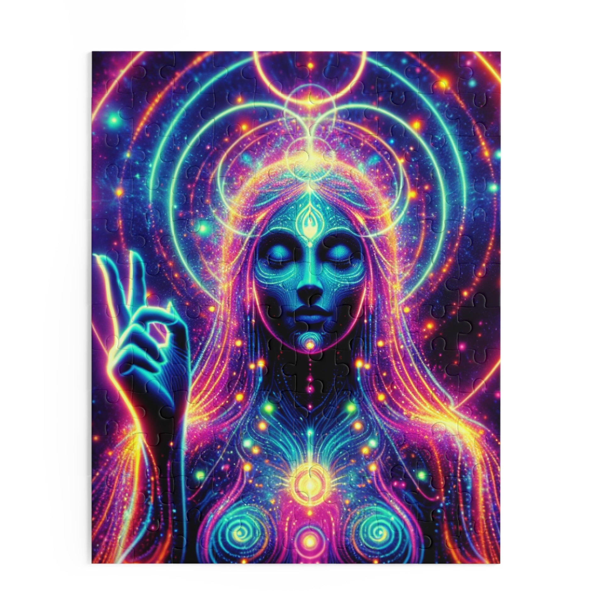 Neon Cosmic Puzzle – Mindful Meditation Art, Mystical 500-Piece Jigsaw, Colorful Puzzle for Relaxation, Gift for Spiritual Seekers, [...]