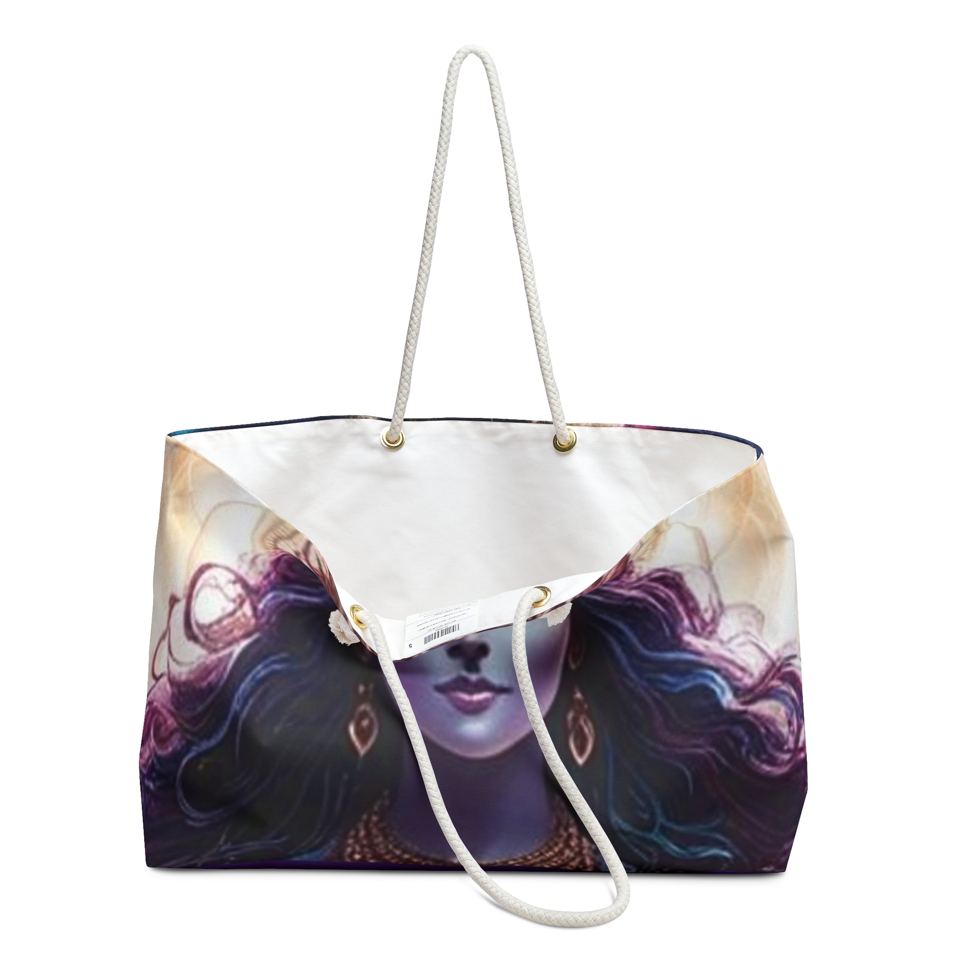 Cosmic Carryall Carry-On, Divine Goddess Weekender Bag - Spiritual Travel Tote Bag, Yoga Bag, Boho Chic, Festival Bag, Overnight Bag