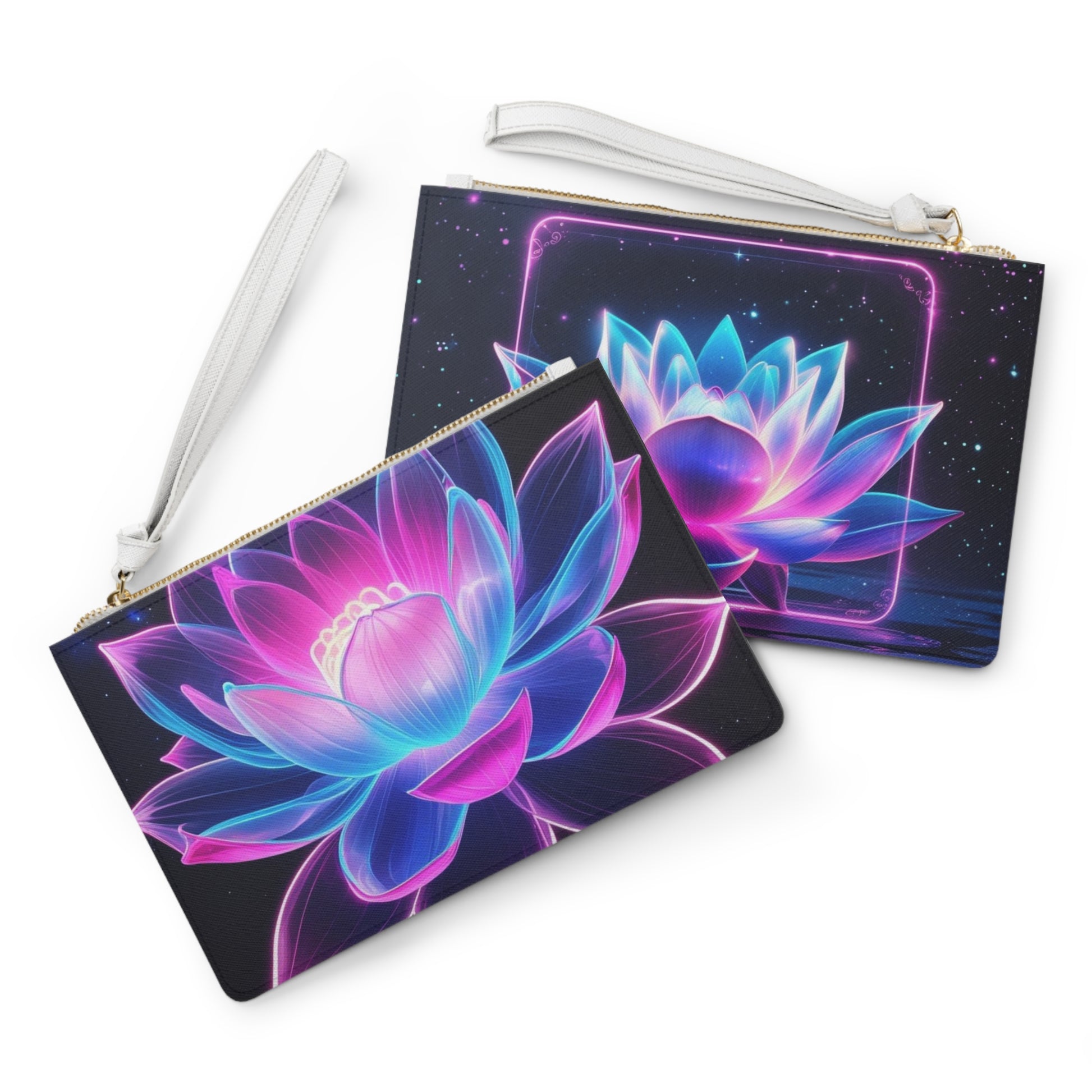 Vibrant Lotus Clutch Bag - Floral Handbag, Festival Purse, Gift for Her, Boho Accessories, Summer Essentials