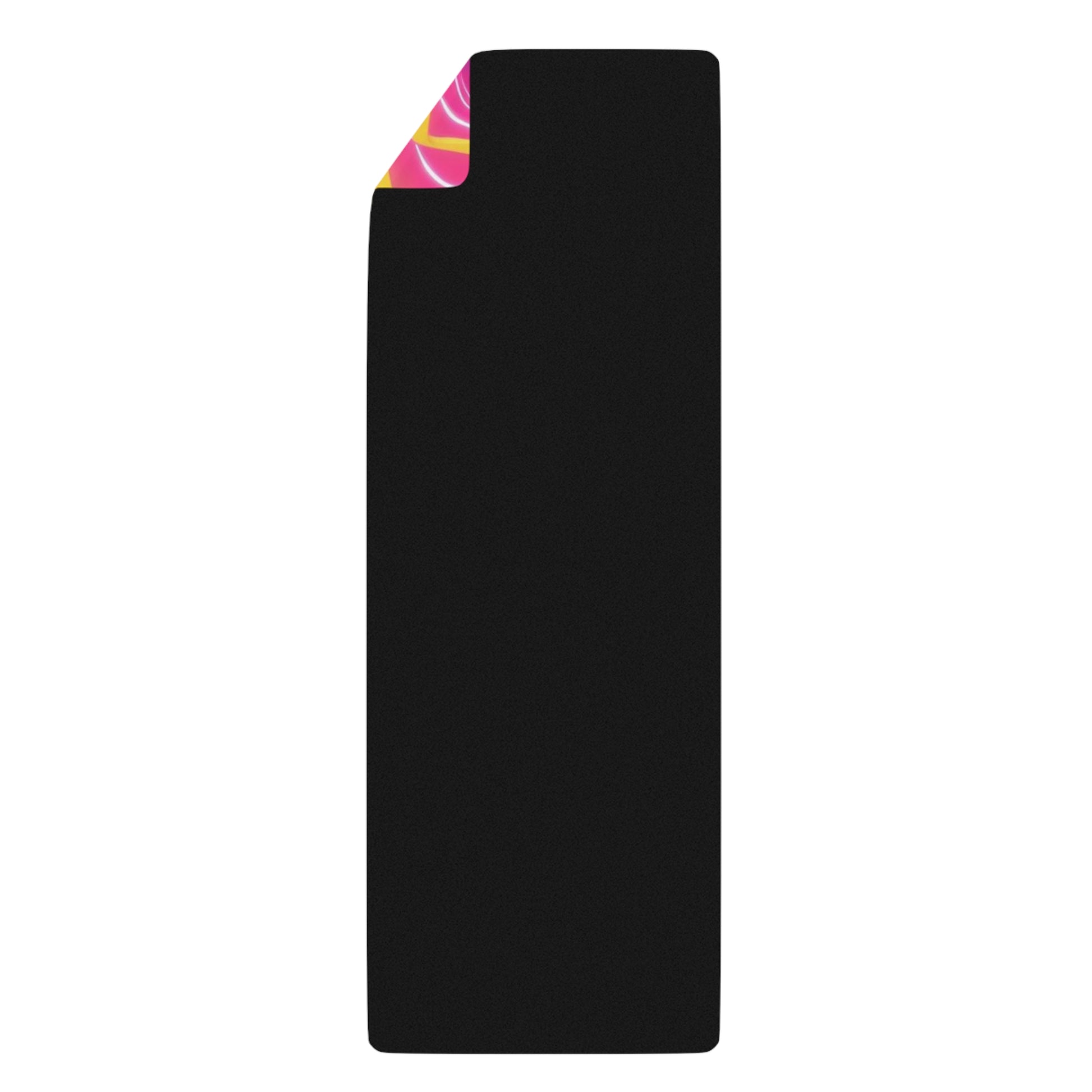 Vibrant Floral Yoga Mat - Colorful Rubber Exercise Mat for Home Gym, Meditation, Gifts for Yoga Lovers, Fitness Enthusiasts, Wellness Events