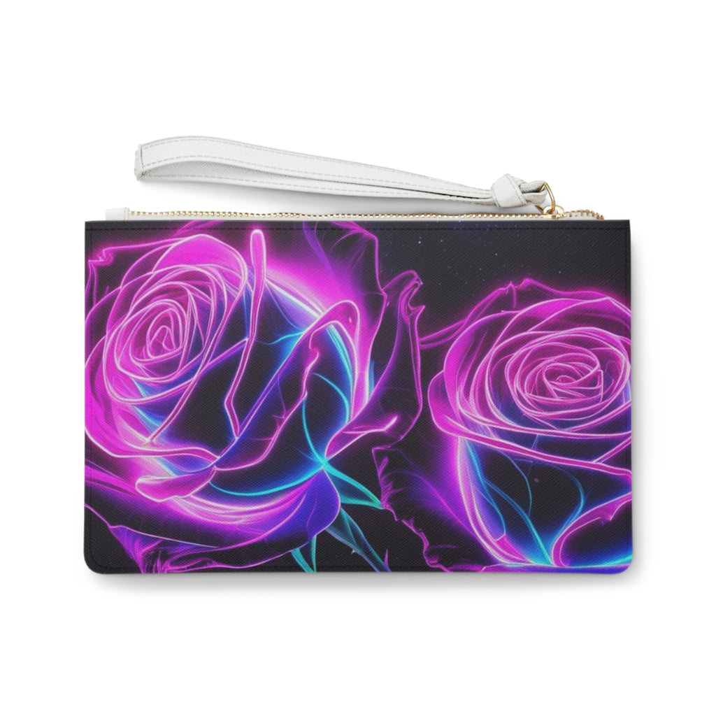 Mystical Eye Clutch Bag - Boho Chic Accessory for Festivals, Night Out, Gifts, Cosmic Vibes, Neon Rose Style