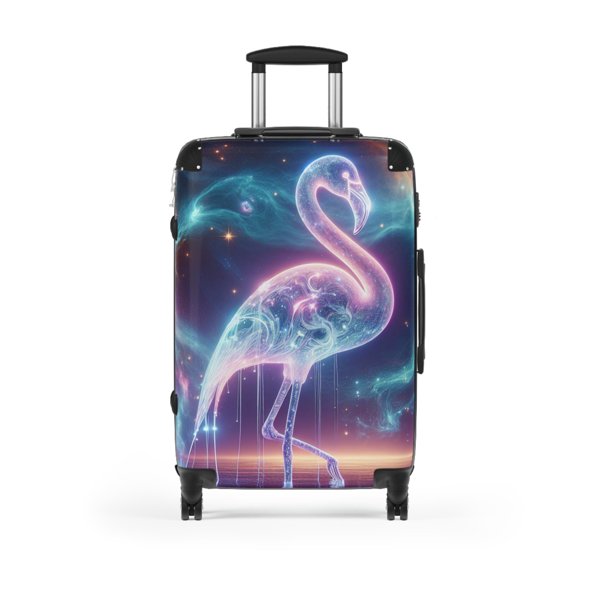 Funky Flamingo Suitcase | Travel Bag for Vacations, Summer Getaways, Gifts for Travelers, Unique Luggage