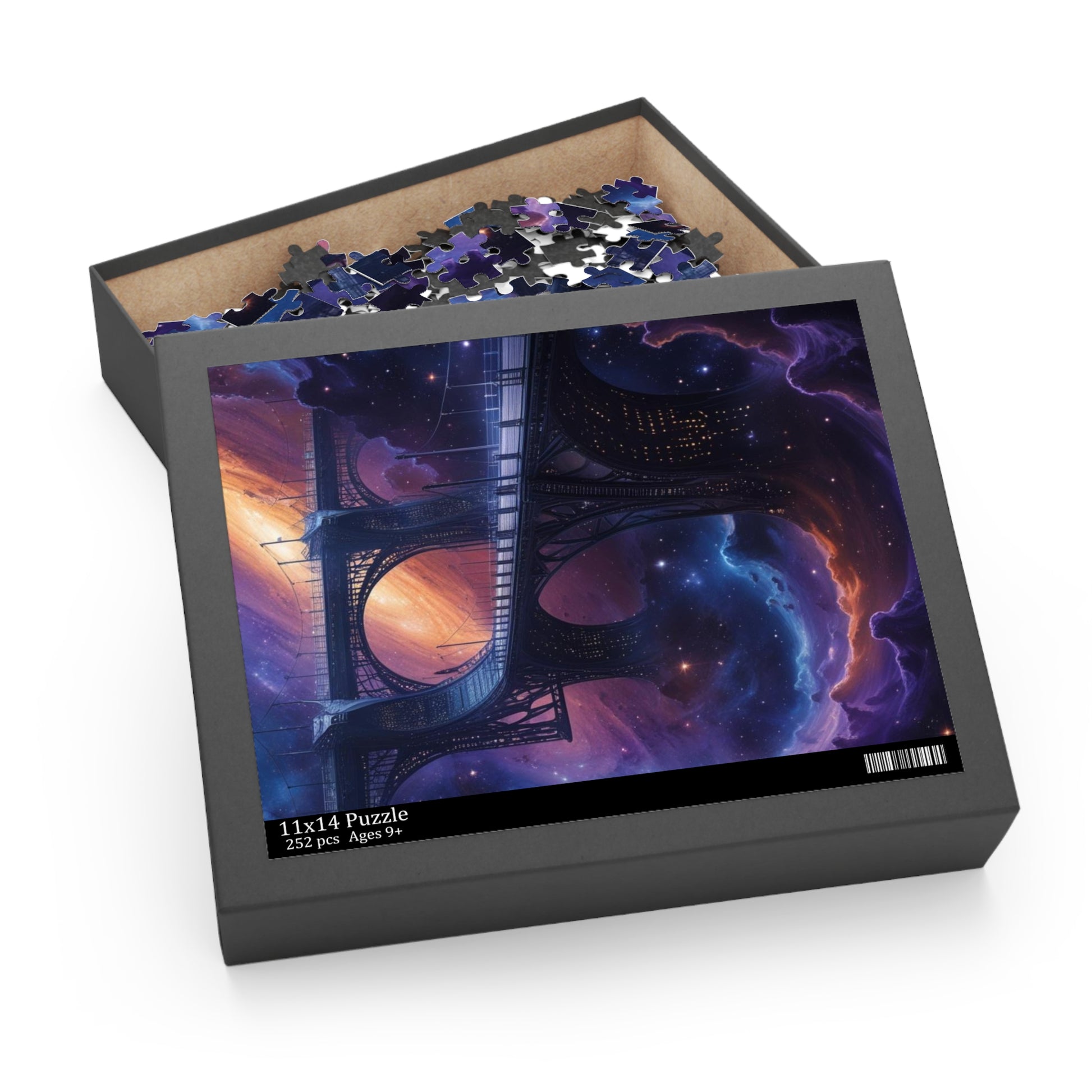 Celestial Bridge Puzzle (120, 252, 500-Piece) | Art Puzzle, Space Decor, Family Fun, Gift for Puzzle Lovers, Home Activity