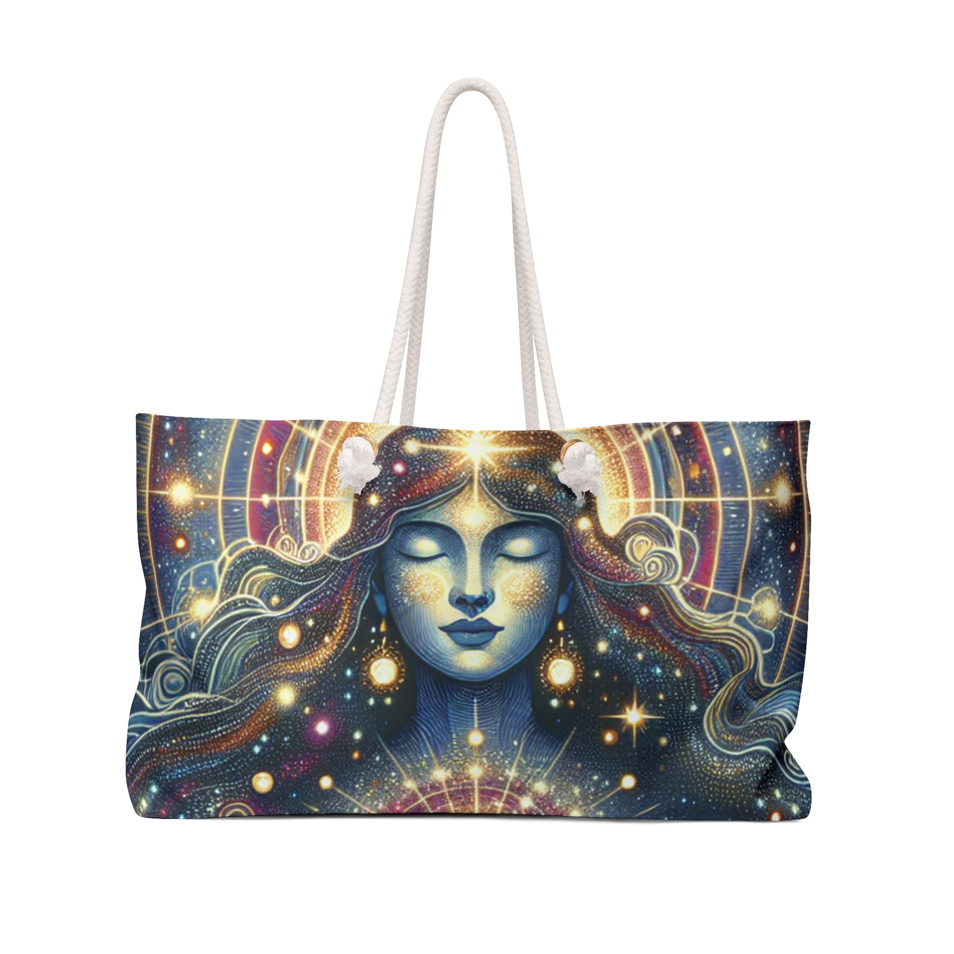Galactic Weekender Bag, Cosmic Planet Carryall Carry-On, Universal Travel Bag, Weekend Getaway Tote, Perfect Gift for Spiritual Lovers