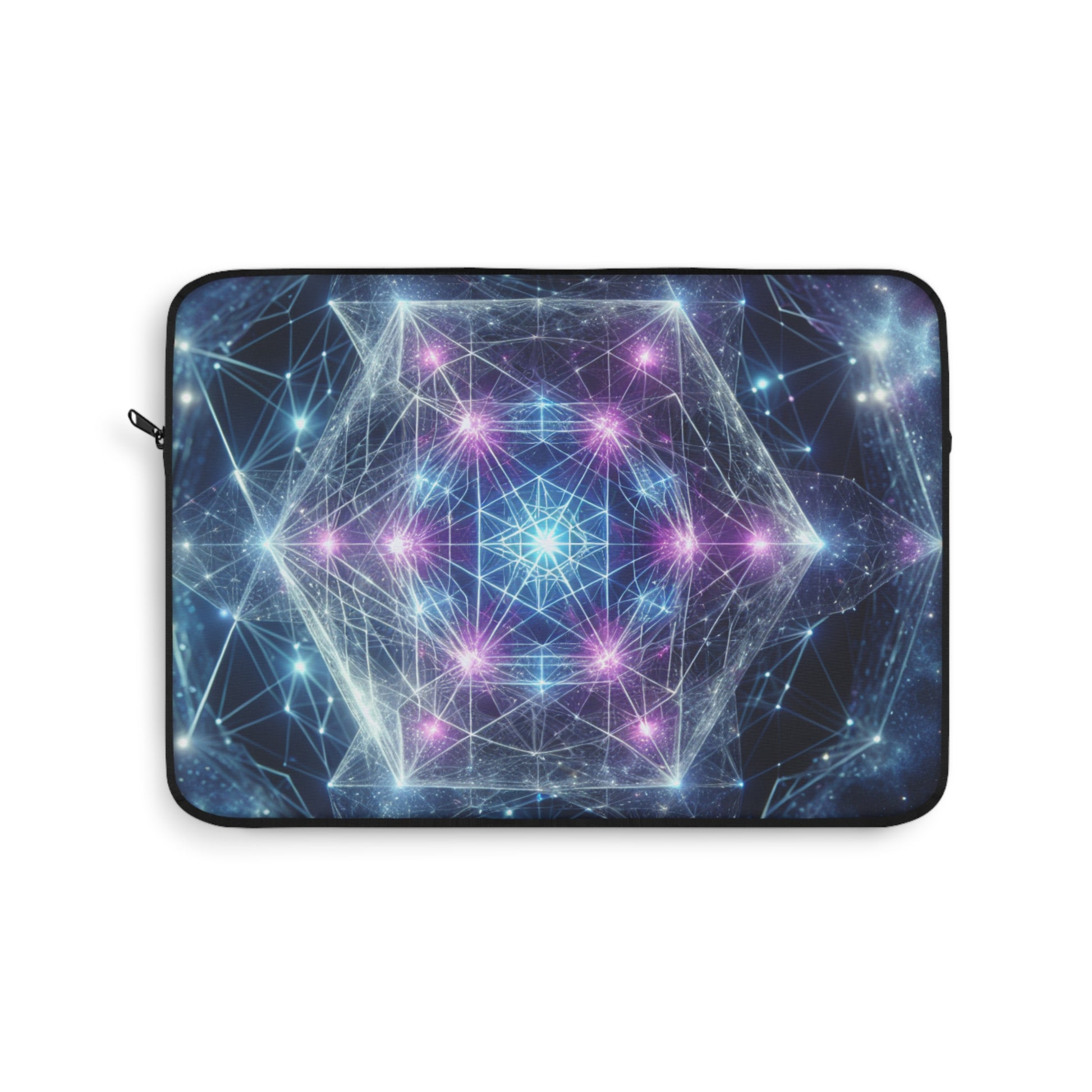 Cosmic Merkaba Activating Ascension & Higher Self, Laptop Sleeve, Colorful Laptop Case, Galaxy Laptop Sleeve, Geometric Design Laptop Bag, Perfect Gift for Tech Lovers