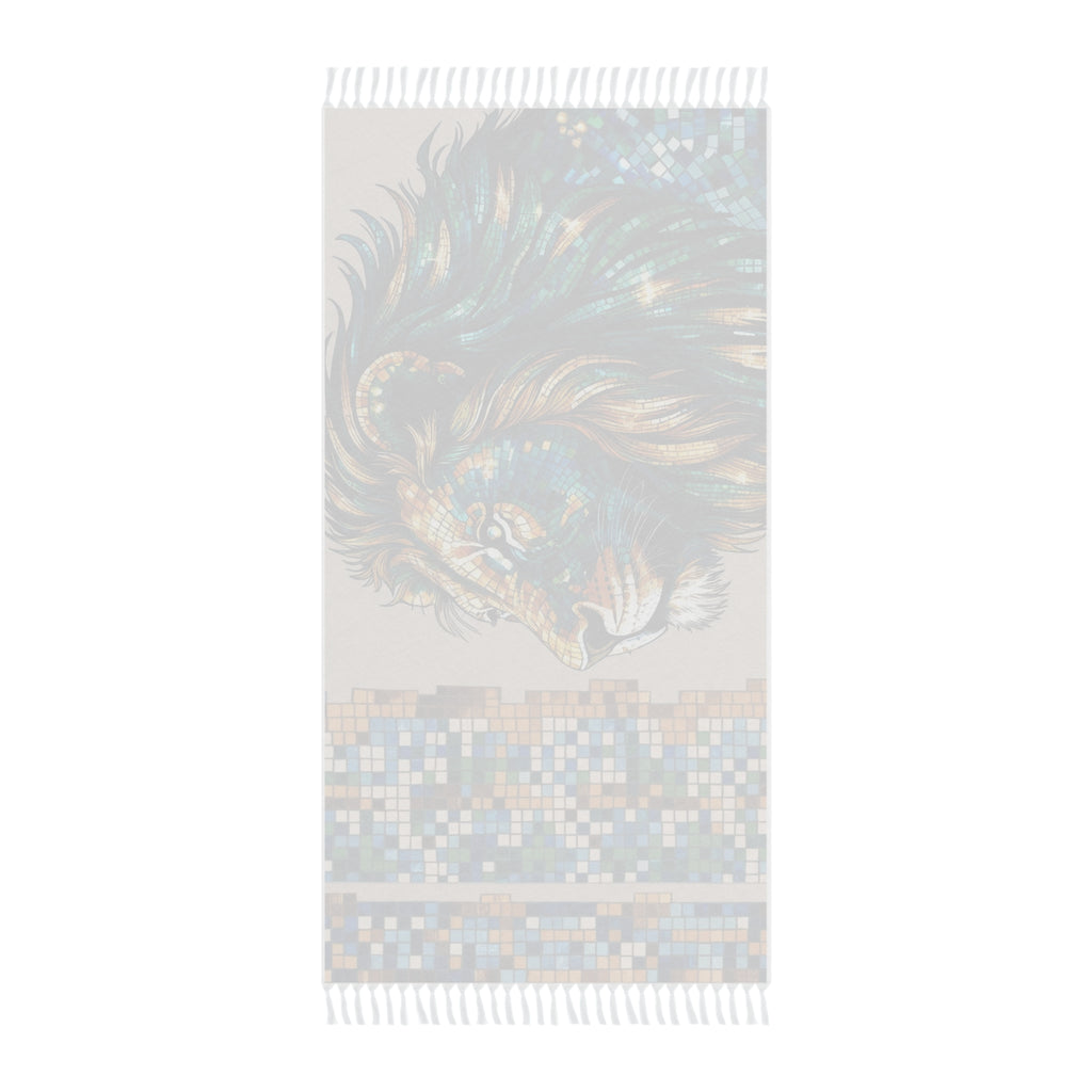 Boho Beach Towel | Artistic Mosaic Lion Design | Perfect for Summer, Beach Days, Pool Parties, and Gift Giving