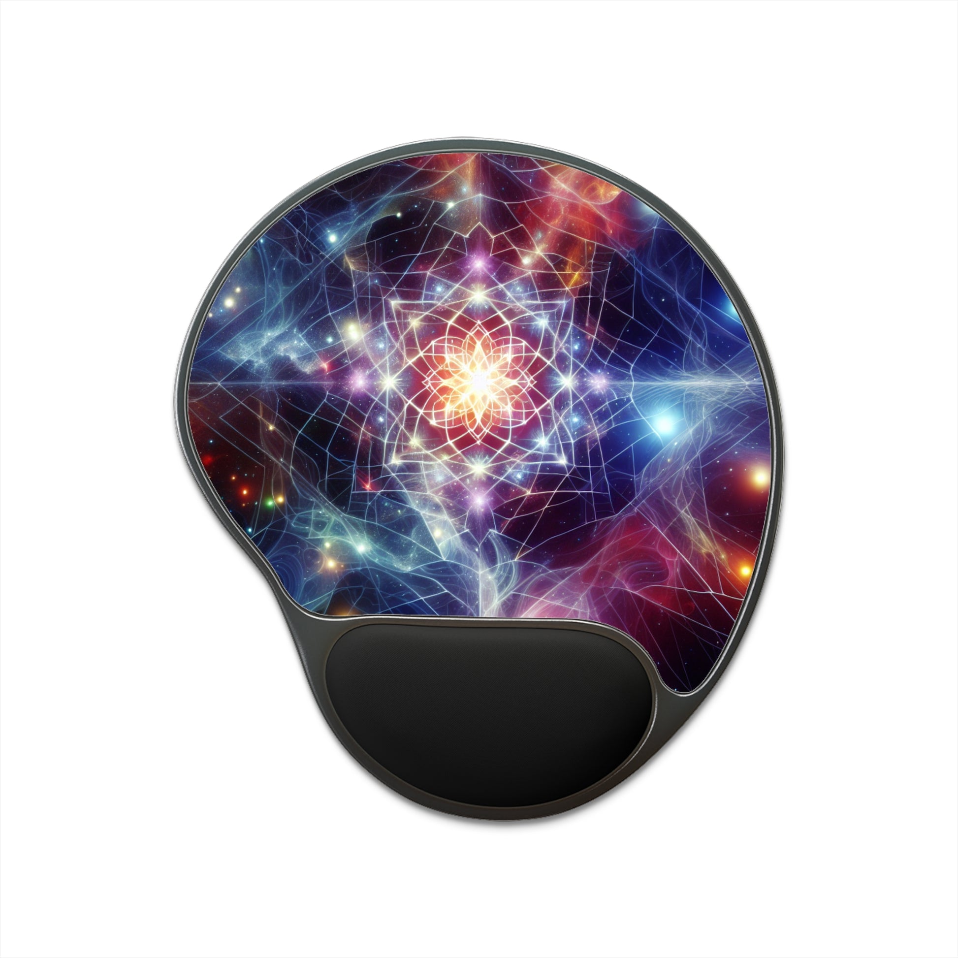 Cosmic Mouse Pad with Ergonomic Wrist Rest, Colorful Desk Accessory for Gamers, Office Decor, Unique Gift Idea, Sci-Fi Enthusiast