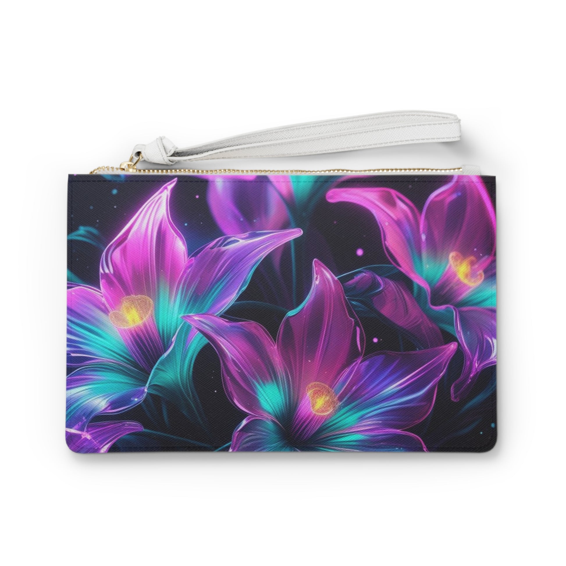 Vibrant Floral Clutch Bag, Colorful Pouch for Events, Night Out, Garden Party, Organizer for Essentials, Fashion Accessory, Gift for Her