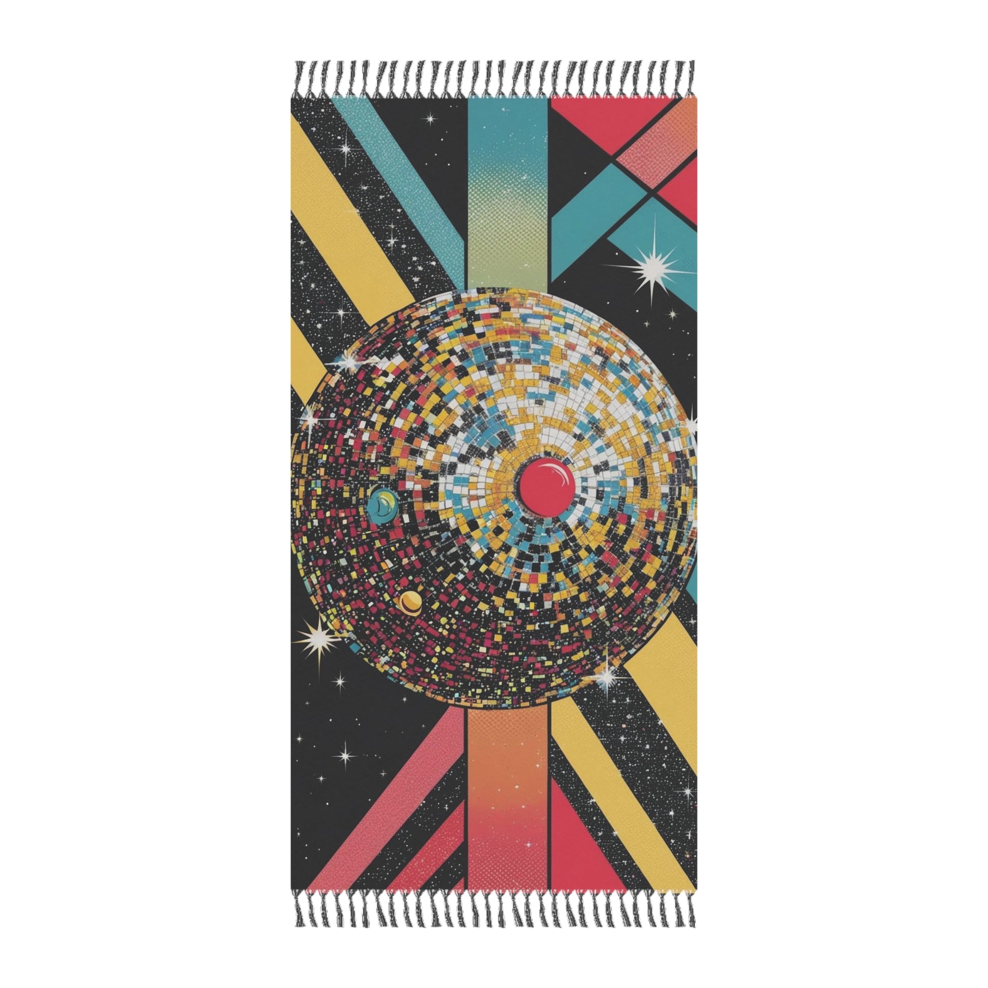 Boho Beach Towel - Cosmic Disco Vibes, Perfect for Pool Parties, Beach Days, Gifts for Surfers, Home Decor, Summer Essentials