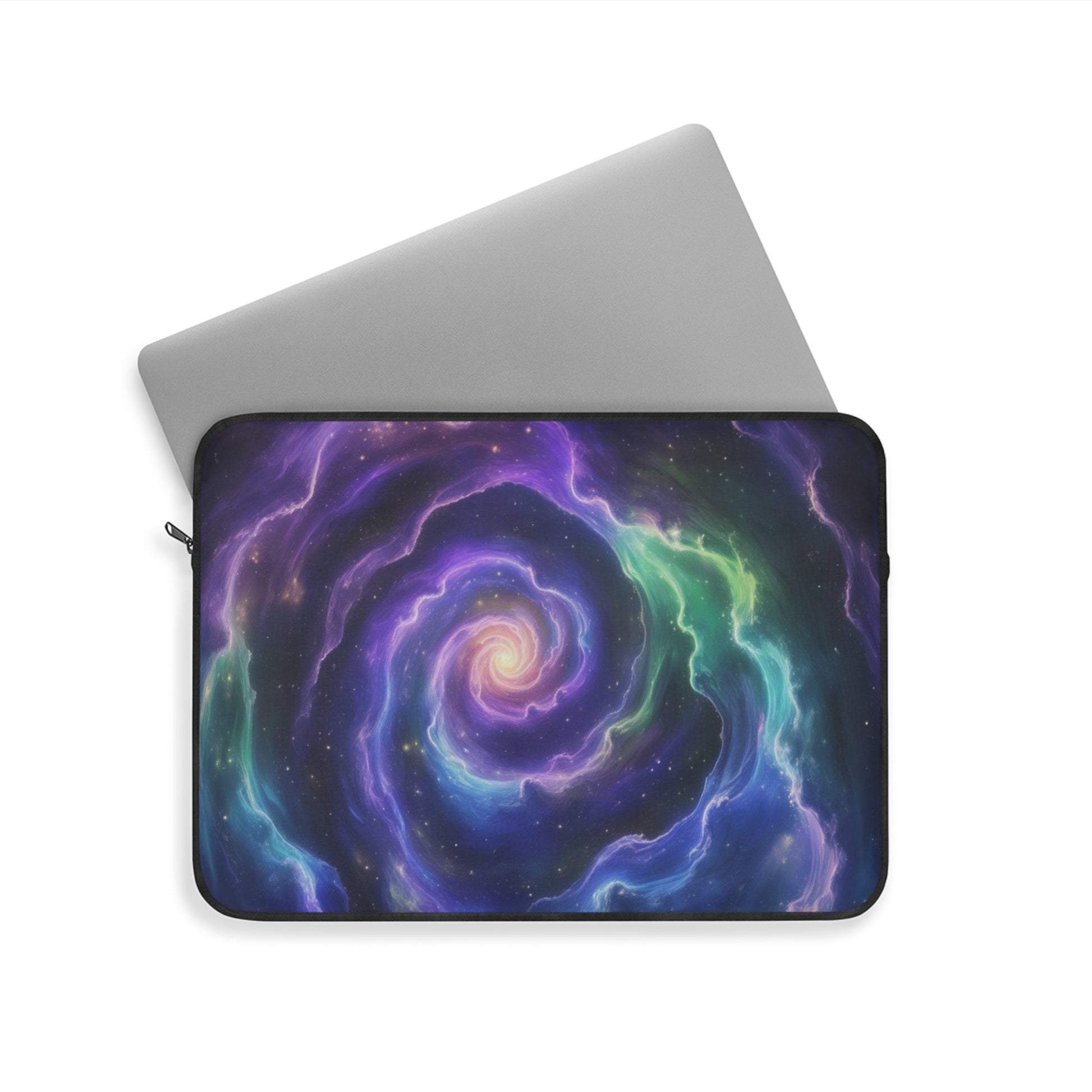 Galaxy Swirl Laptop Sleeve, Cosmic Computer Case, Galaxy Design Sleeve, Unique Tech Accessory, Starry Sky Laptop Bag