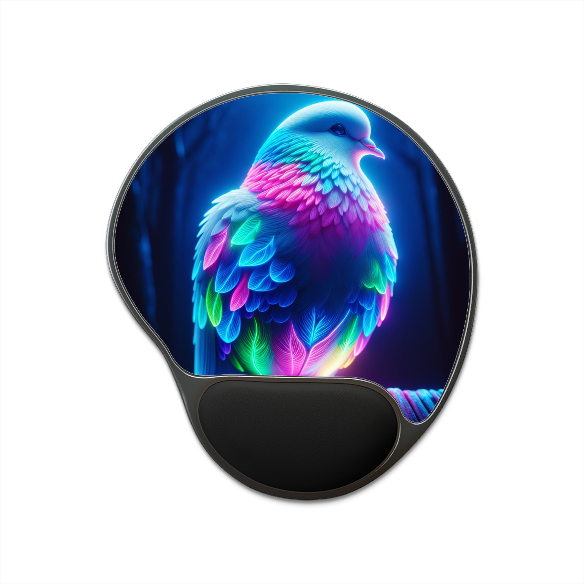 Vibrant Bird Wrist Rest Mouse Pad, Colorful Workspace Accessory, Gamer Gift, Office Decor, Ergonomic Design, Desk Essentials