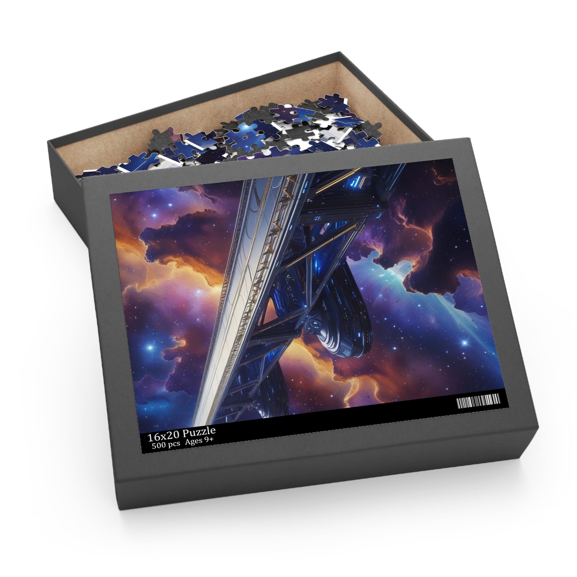 Galactic Space Puzzle | Starry Night Jigsaw | 120/252/500-Piece | Cosmic Puzzle | Astronomy Gift | Home Decor | Family Game