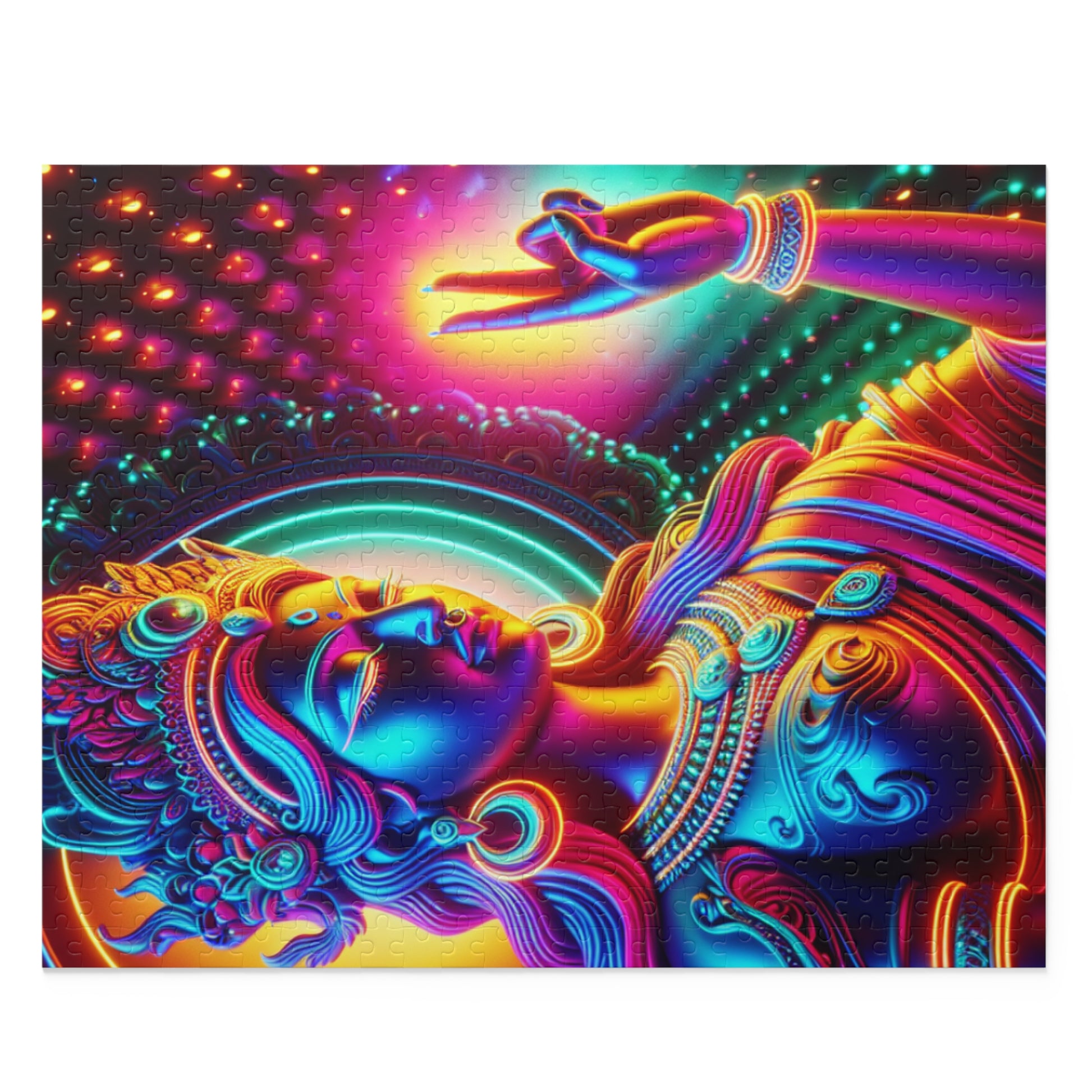 Vibrant Buddha Puzzle Art | 120, 252, 500-Piece | Meditative Home Decor, Mindfulness Gift, Stress Relief Activity, Spiritual Art, [...]