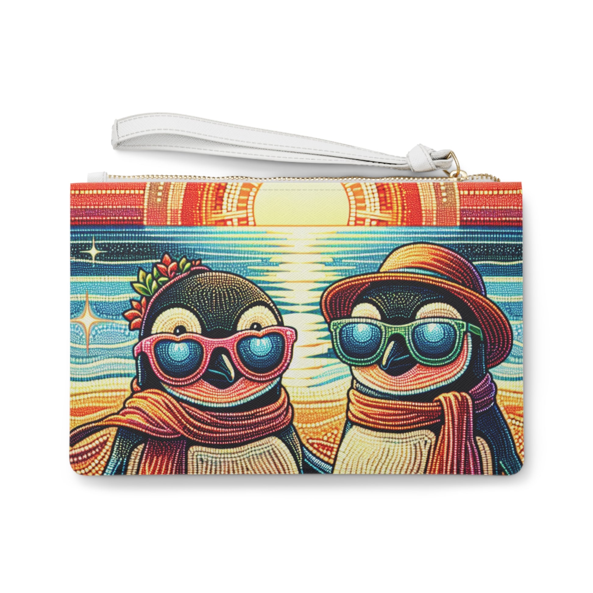 Vibrant Penguin Clutch Bag - Cute Animal Accessory for Beach Days, Festivals, Parties, Gifts, Everyday Use