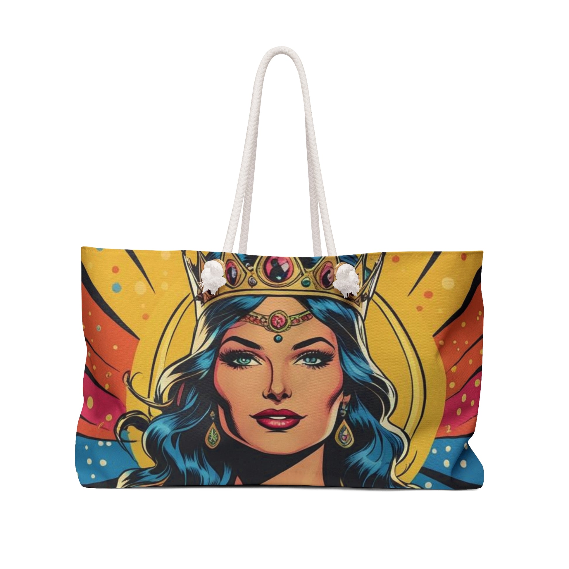 Empowered Queen Weekender Bag, Tote, Travel Bag, Vacation, Gym, Stylish Carryall