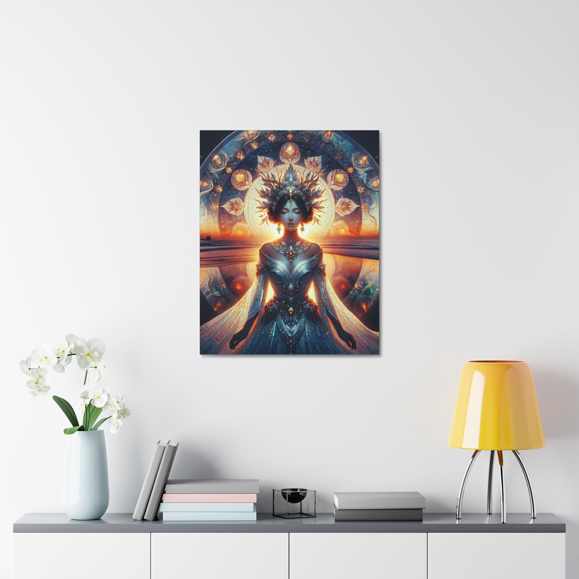 Gorgeous Mystical Canvas Artwork, Spiritual Home Decor, Bohemian Wall Art, Ethereal Print, Unique Gift for Art Lovers