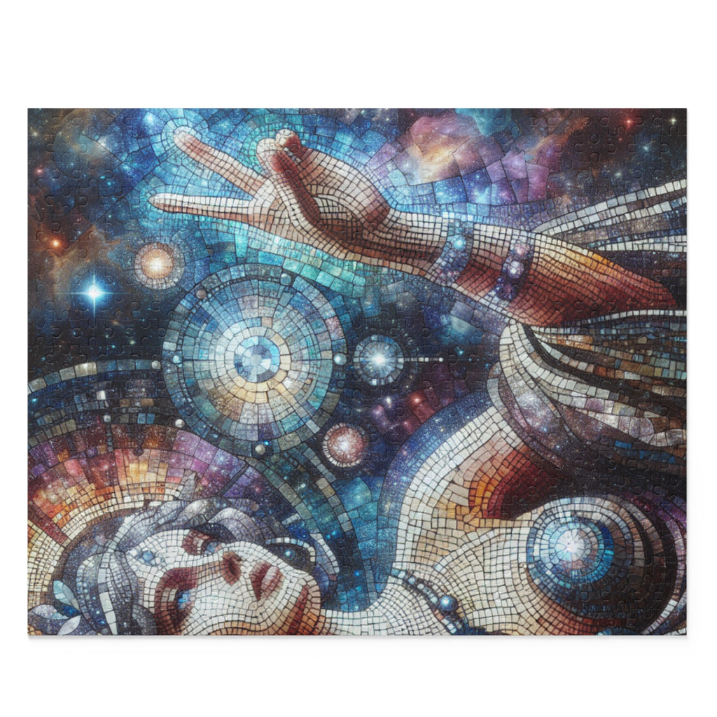 Celestial Mosaic Puzzle - 120, 252, 500-Piece, Art Puzzle for Space Lovers, Meditation Gift, Family Fun, Home Decor, Unique Gift Idea