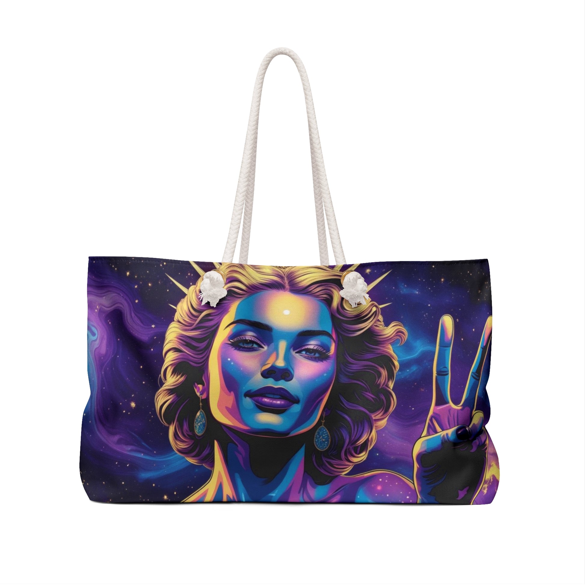 Cosmic Vibes Weekender Bag - Stylish Travel Tote for Adventurers, Perfect for Getaways, Festivals, Beach Days, Gifts