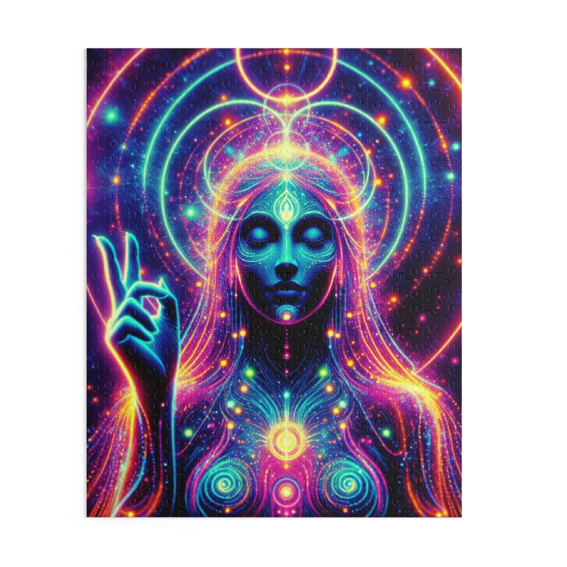 Neon Cosmic Puzzle – Mindful Meditation Art, Mystical 500-Piece Jigsaw, Colorful Puzzle for Relaxation, Gift for Spiritual Seekers, [...]