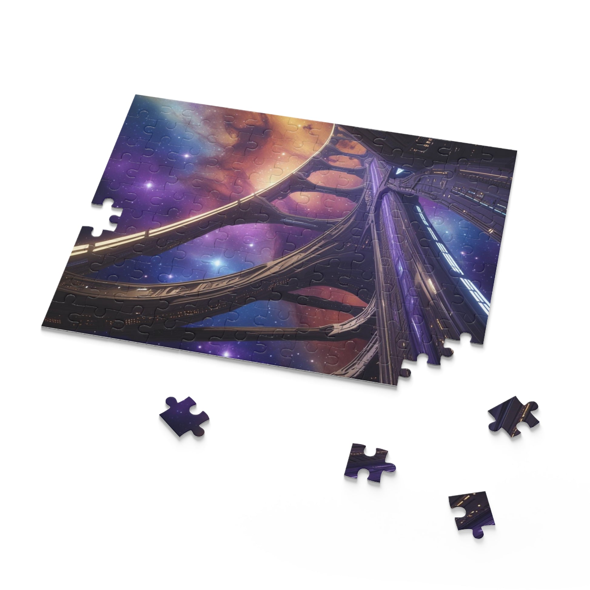 Galactic Dreams Puzzle | 120/252/500-Piece Puzzle, Cosmic Jigsaw, Space Theme Decor, Unique Gift, Family Activity