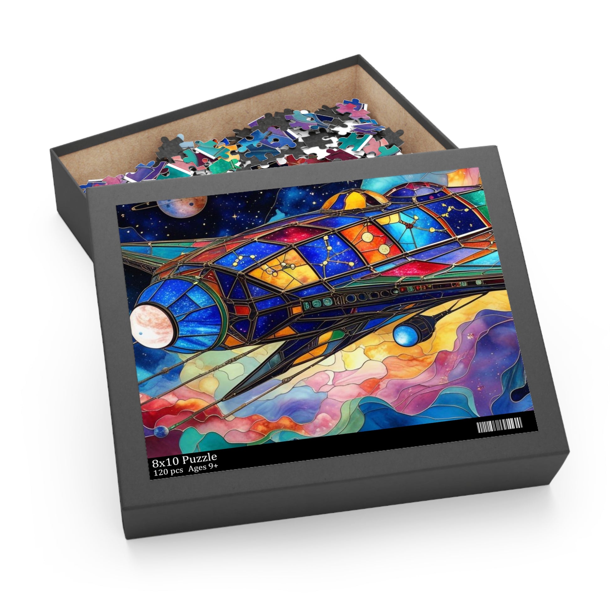 Colorful Space-Themed Puzzle, 120/252/500-Piece Jigsaw, Gift for Kids and Adults, Home Decor, Space Lovers, Family Activity, Birthday Gift