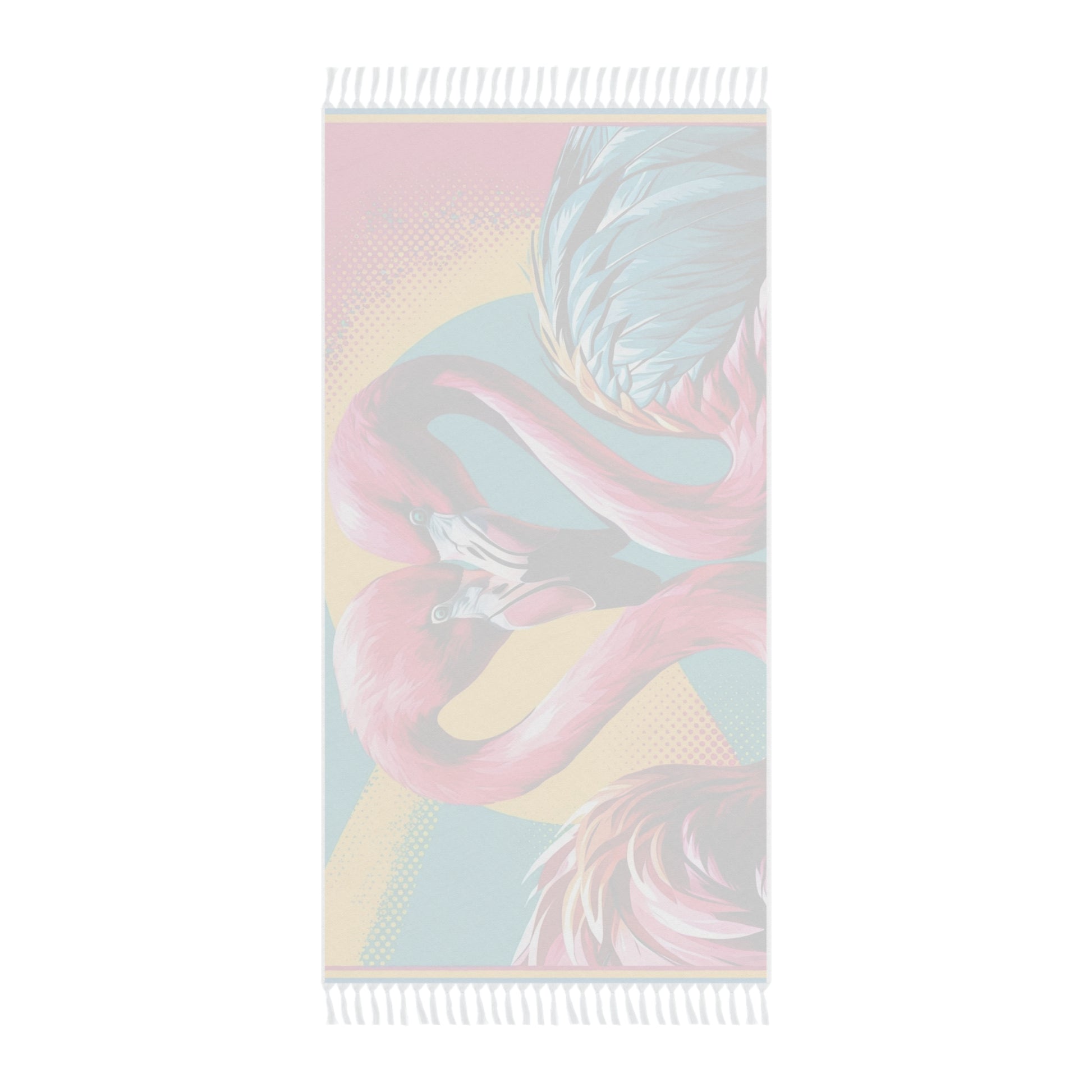 Boho Beach Towel - Vibrant Flamingo Design, Summer Swim, Pool Day, Gift for Her, Beach Vacation Essential, Bohemian Style