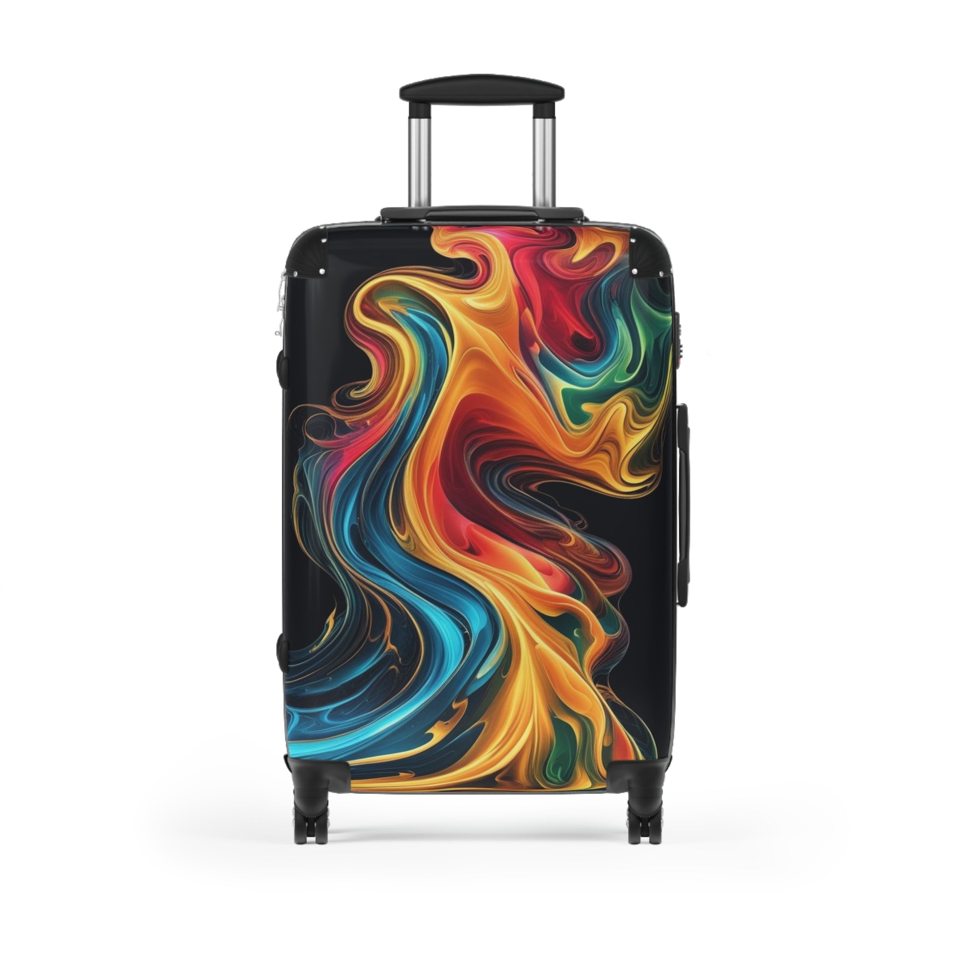 Vibrant Abstract Suitcase for Travelers, Colorful Luggage, Unique Travel Gear, Holiday Gift, Stylish Carry-On
