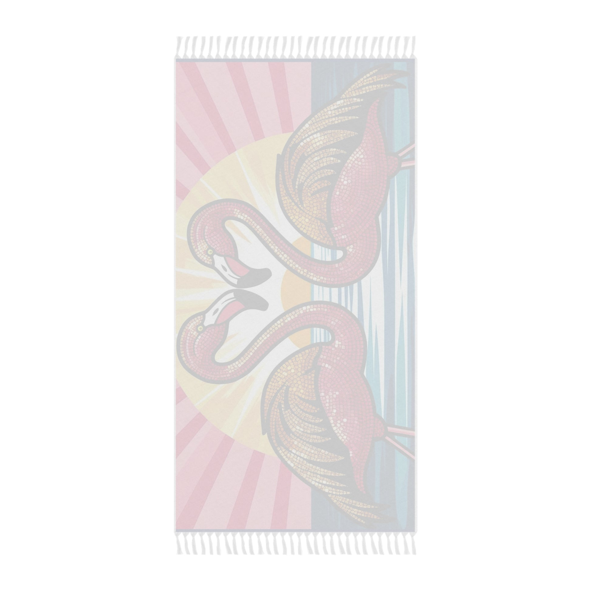 Boho Beach Towel featuring Flamingos, Perfect for Summer, Pool Day, Beach Vibes, Gifts for Beach Lovers, Tropical Decor