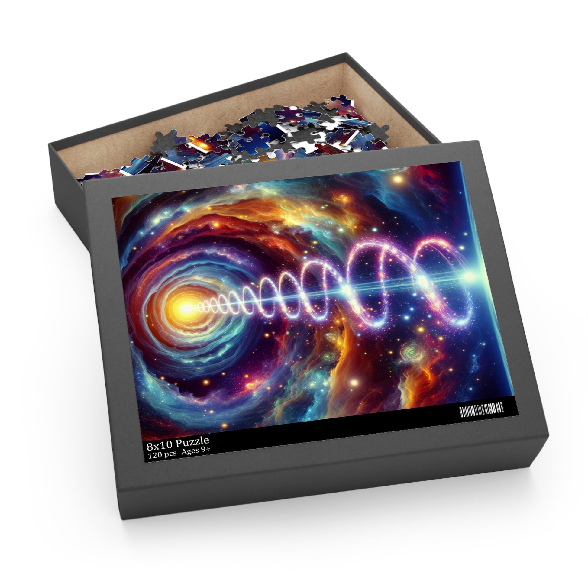 Cosmic Spiral Puzzle | 120, 252, 500-Piece Jigsaw | Perfect Gift for Space Lovers, Family Game Night, Mindful Relaxation