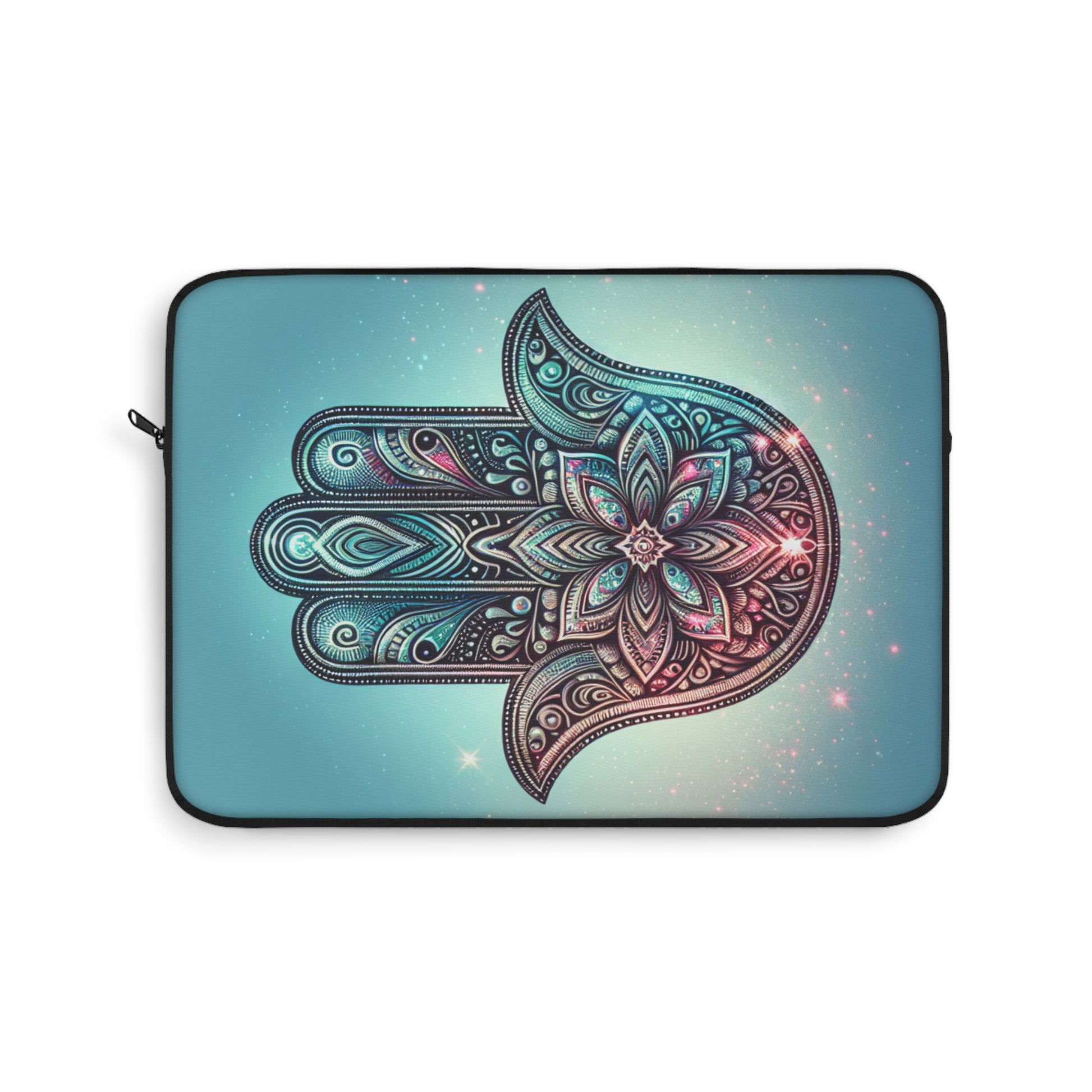 Bohemian Hamsa Laptop Sleeve, Unique Tech Case, Gift for Students, Protection for Laptops, Stylish Work Accessory