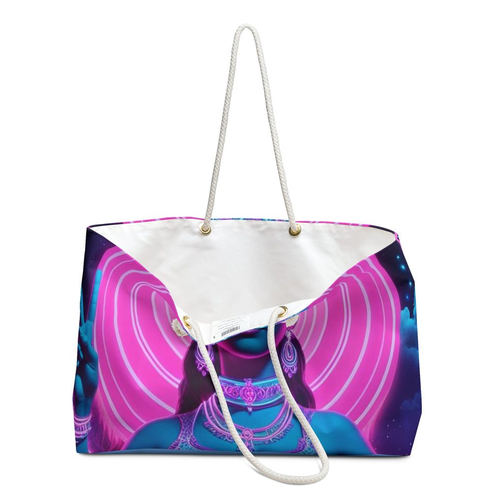 Spiritual Weekender Bag | Hippie Tote | Yoga Travel Bag | Boho Handbag | Goddess Art Carryall | Festival Bag, Perfect Gift for Her
