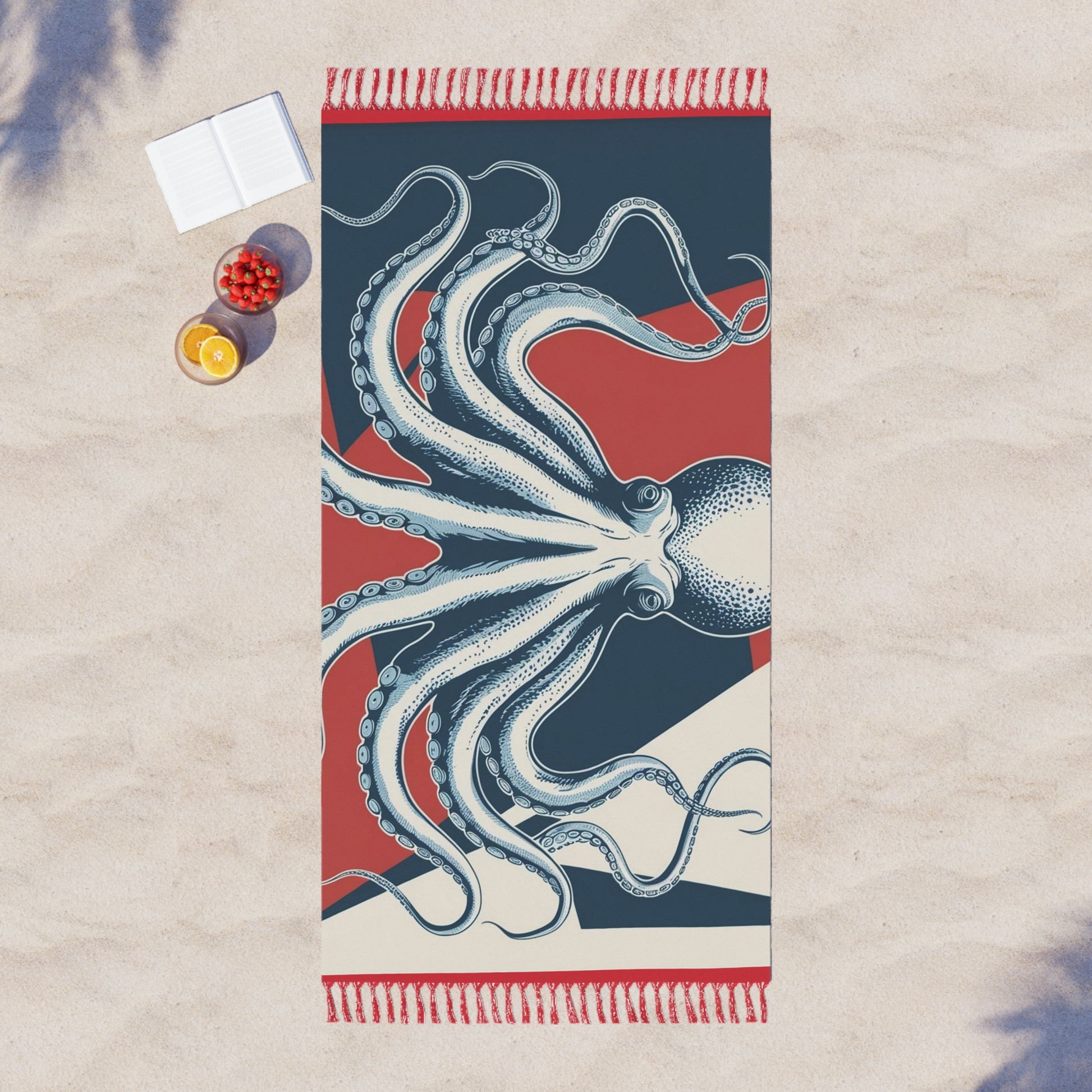 Boho Beach Towel - Ocean-Inspired Decor, Summer Time, Travel Companion, Beach Days, Gift for Aquatic Lovers