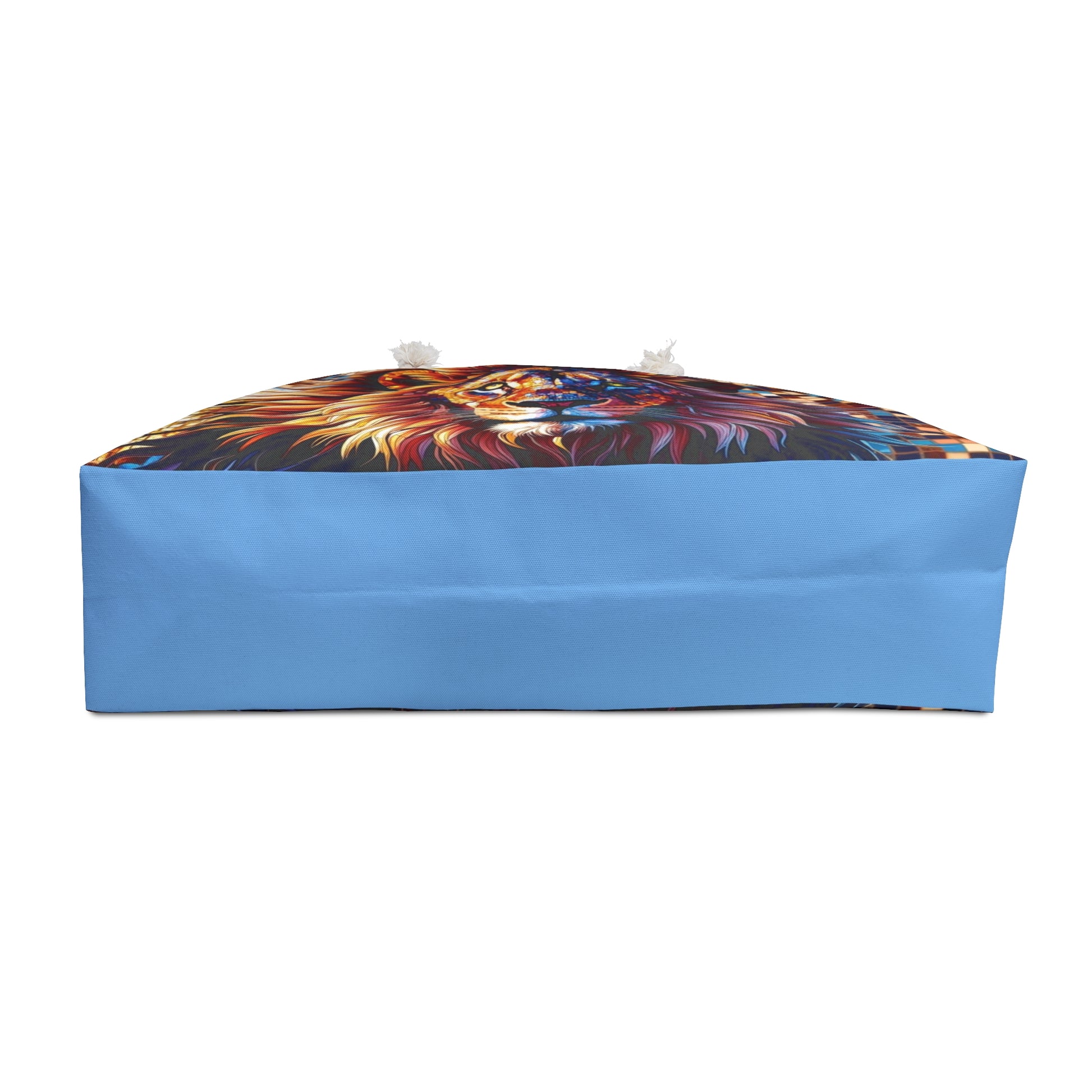 Divine Vibrant Mosaic Lion Weekender Bag - Perfect for Travel Carry-On, Beach, Gym, Gifts, or Yoga Retreats