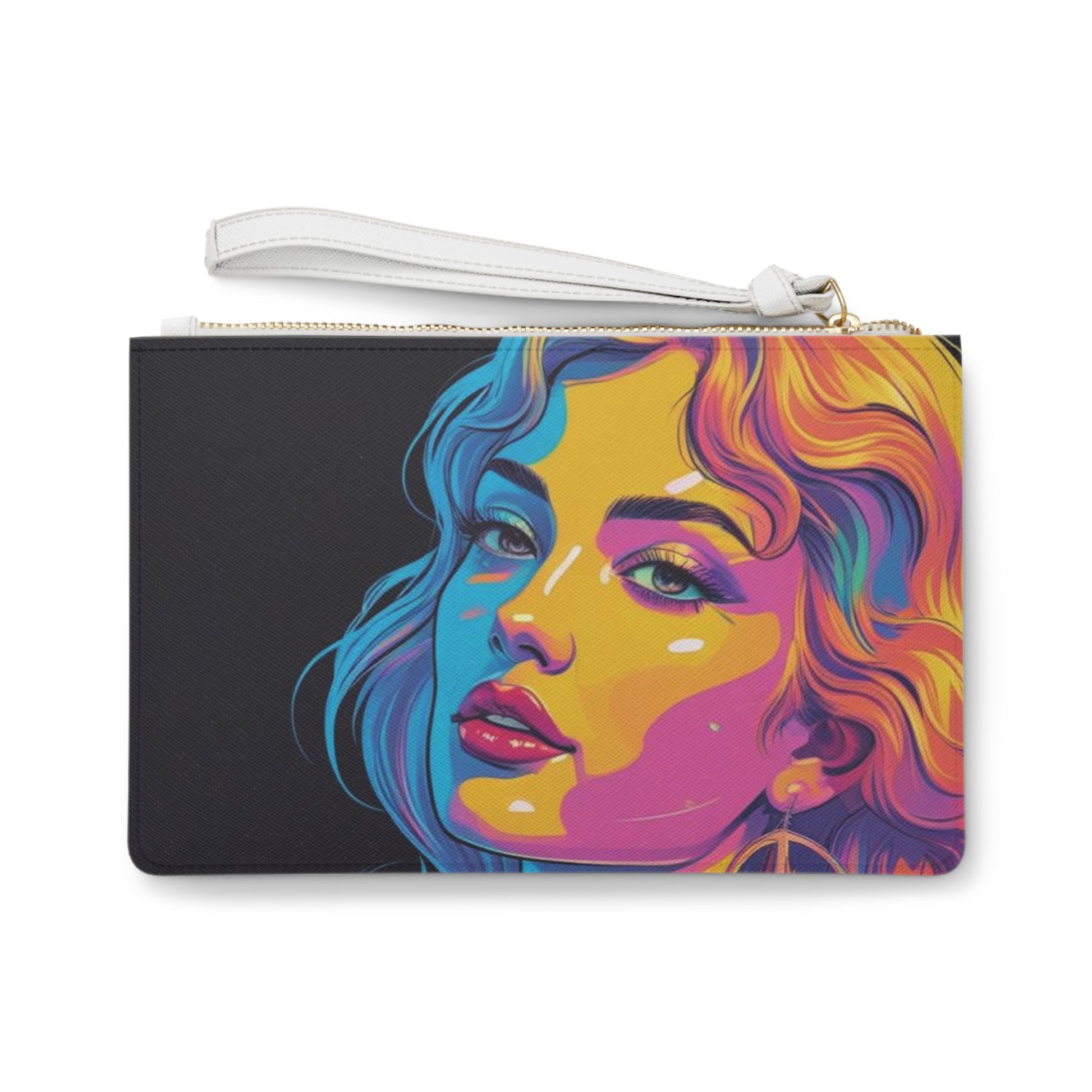 Vibrant Art Clutch Bag | Colorful Cosmetic Pouch, Handbag, Wristlet, Fun Fashion Accessory, Gift for Her
