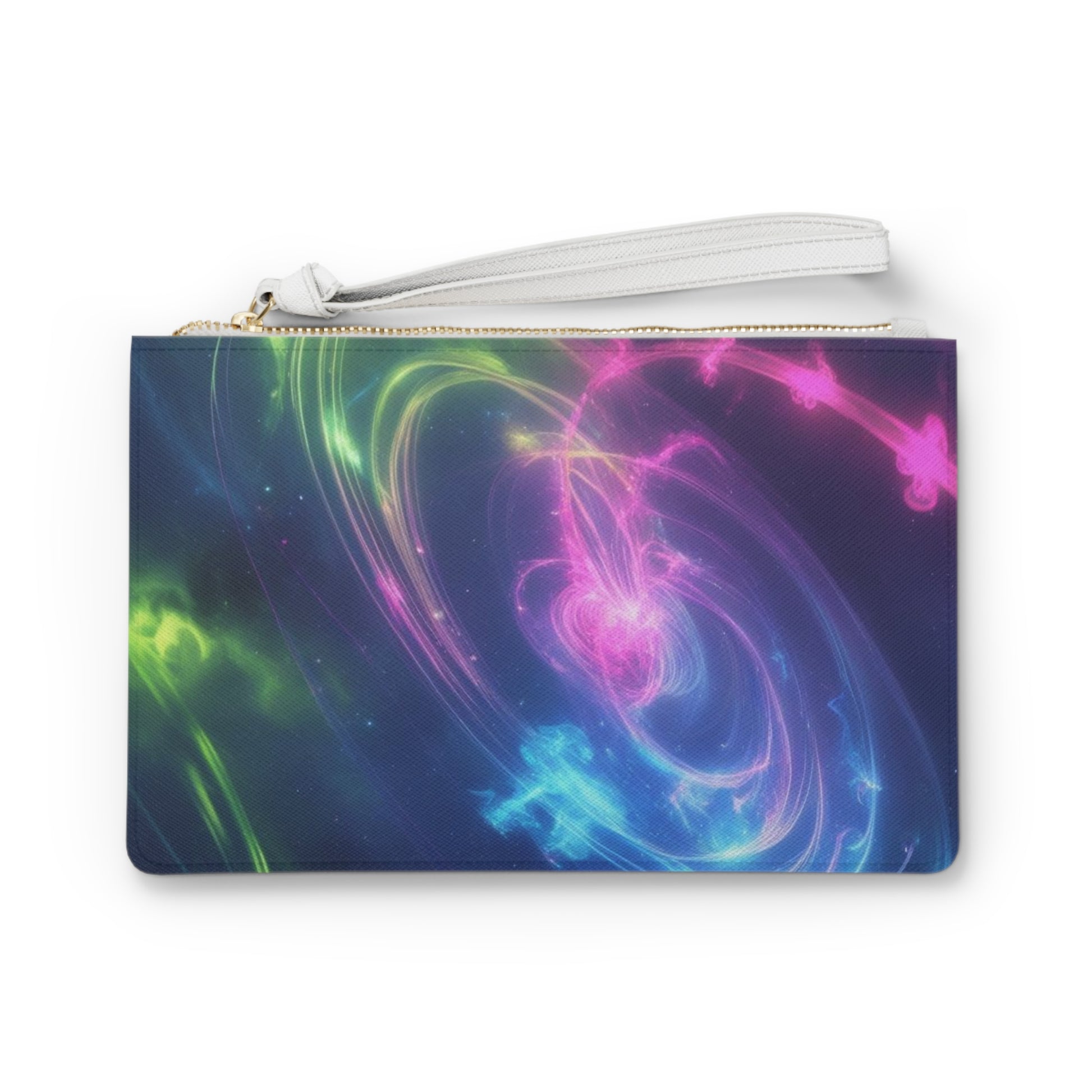Cosmic Vortex Clutch Bag | Colorful Abstract Design | Perfect for Parties, Evening Out, Travel, Gifts, and Festivals