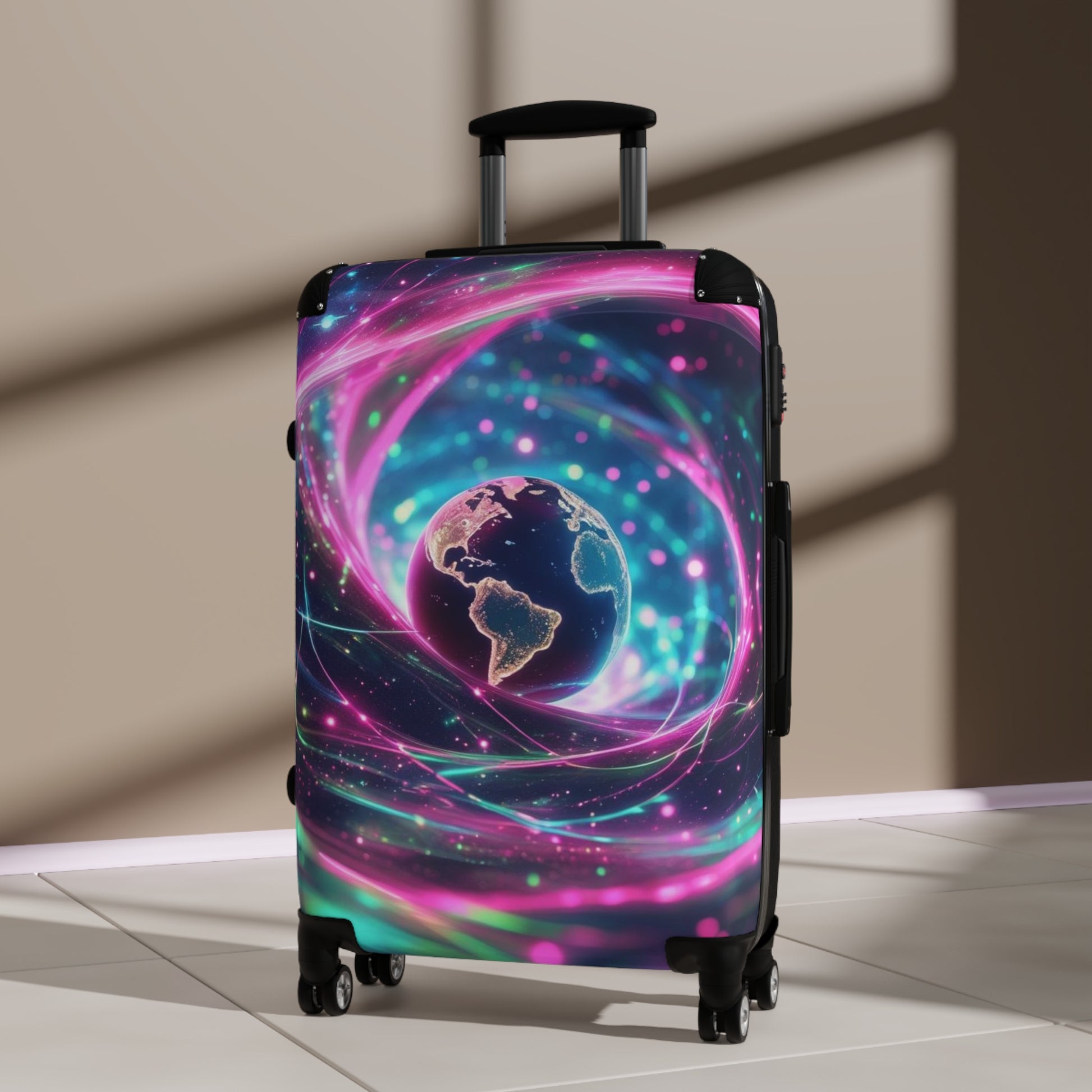 Cosmic Travel Suitcase - Galaxy Luggage for Wanderlusters, Astronauts, Adventure Seekers, Ideal for Travel, Gifts for Travelers