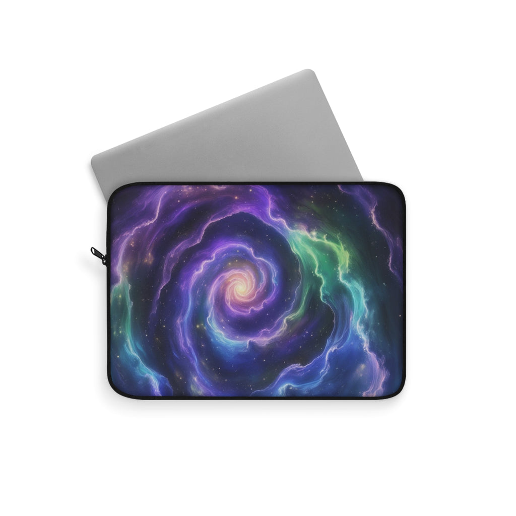 Galaxy Swirl Laptop Sleeve, Cosmic Computer Case, Galaxy Design Sleeve, Unique Tech Accessory, Starry Sky Laptop Bag
