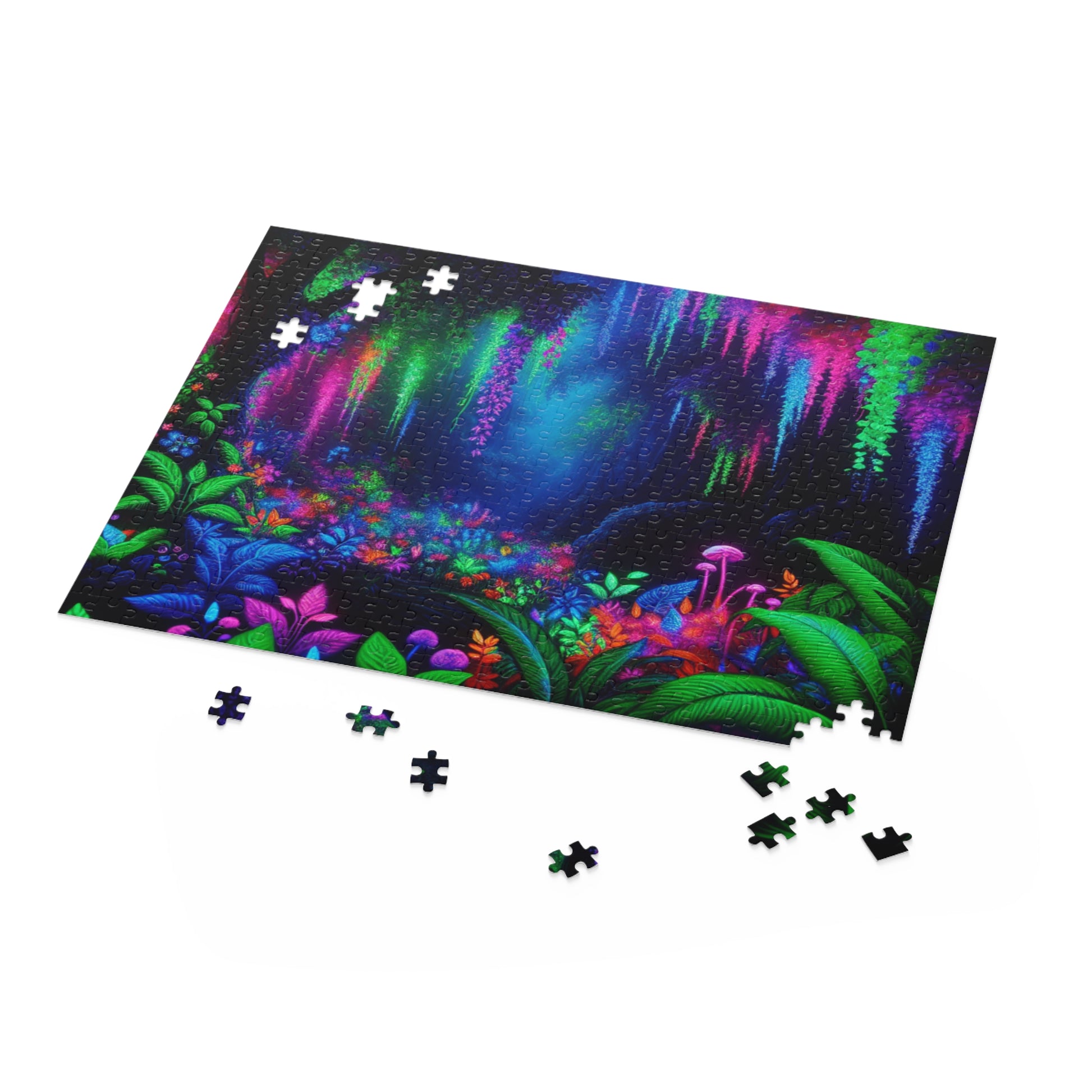 Colorful Nature Puzzle for Relaxation - 120, 252, 500 Pieces, Vibrant Landscape Art, Family Fun, Gift for Nature Lovers