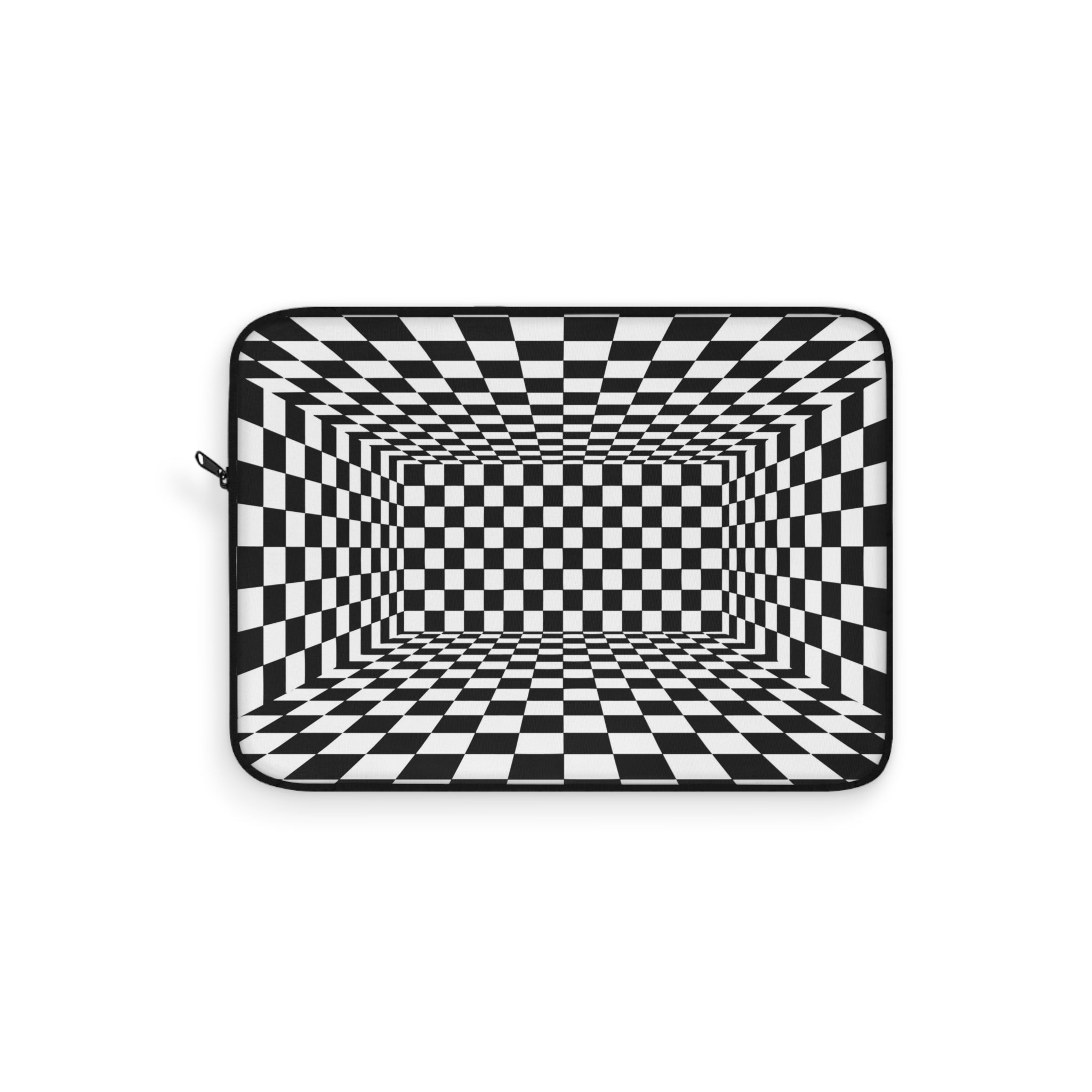 Checkered Pattern Laptop Sleeve | Artistic Tech Bag, Computer Case, Gift for Students, Gamer Accessories, Office Supplies